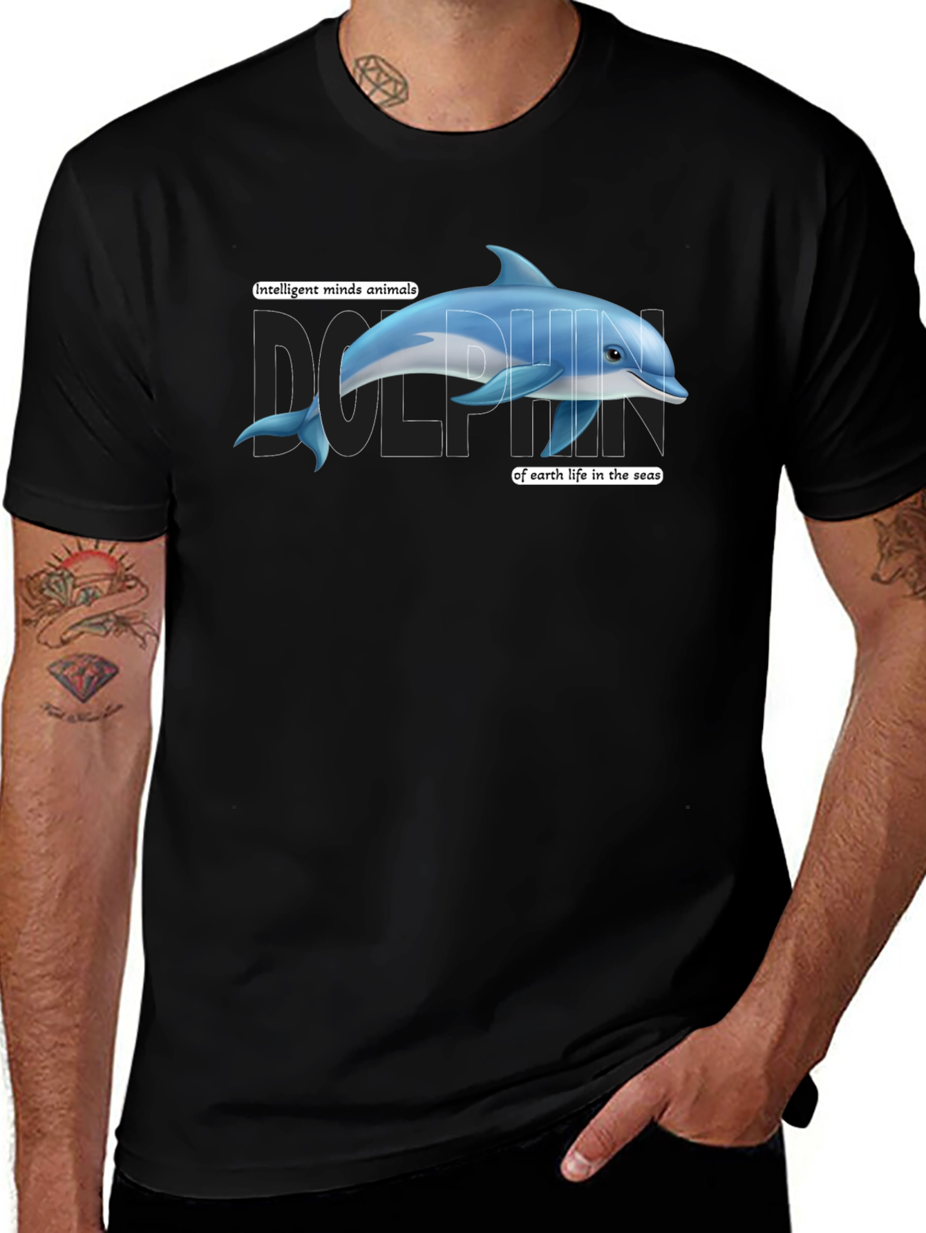 Dolphin Graphic Tee - Intelligent Minds Animals