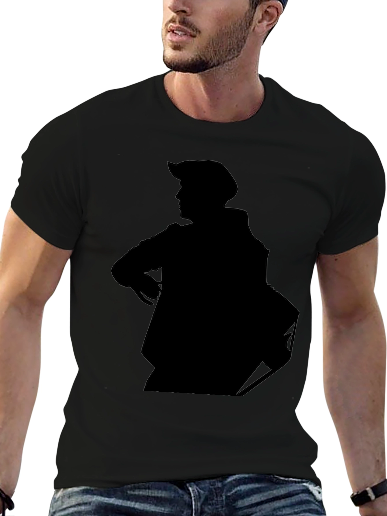 Silhouette Graphic Tee - Mens Black T-Shirt