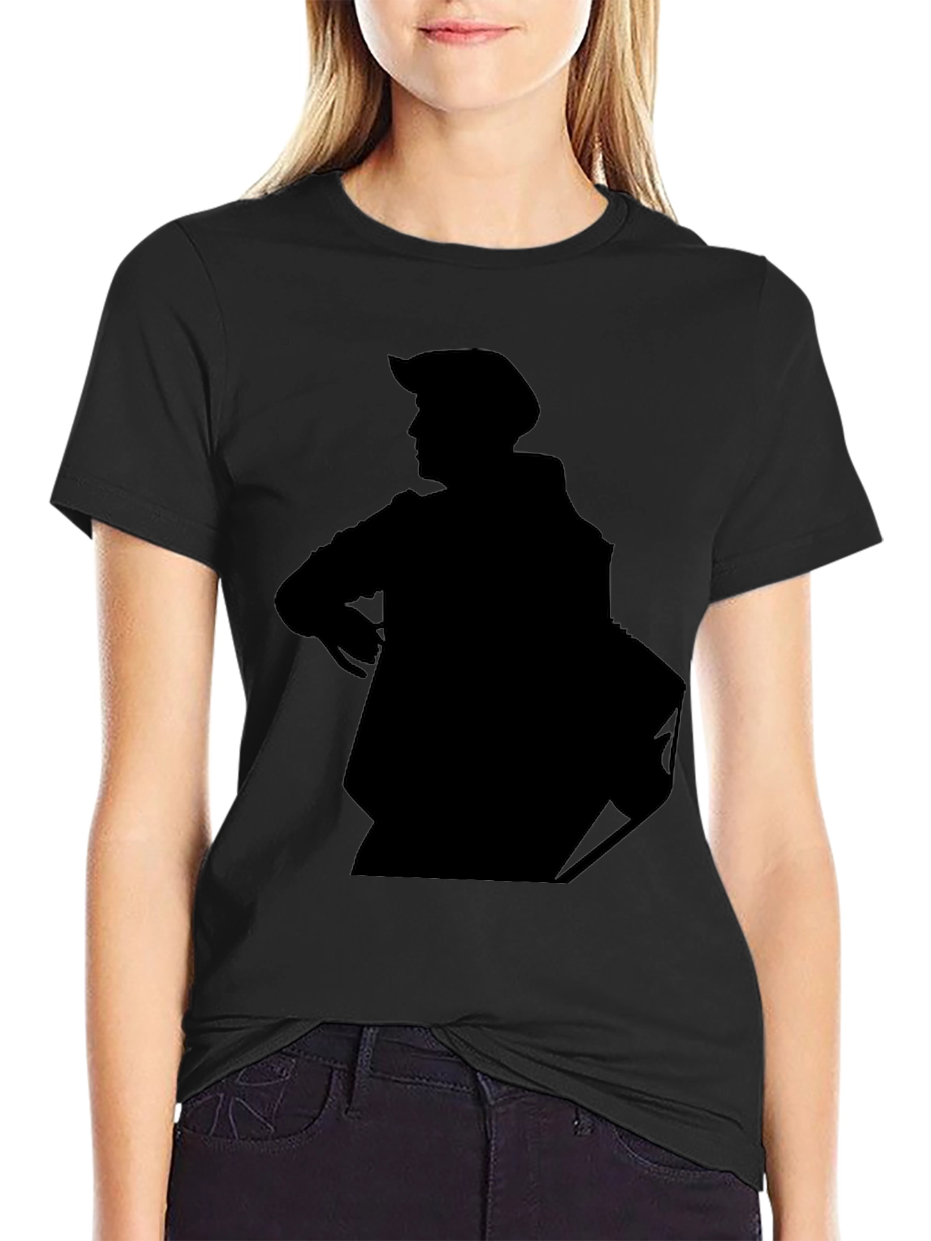 Silhouette Graphic Tee - Mens Black T-Shirt