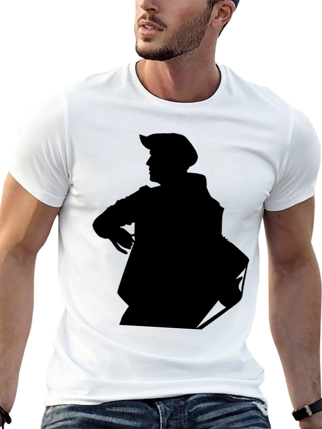 Silhouette Graphic Tee - Mens Black T-Shirt