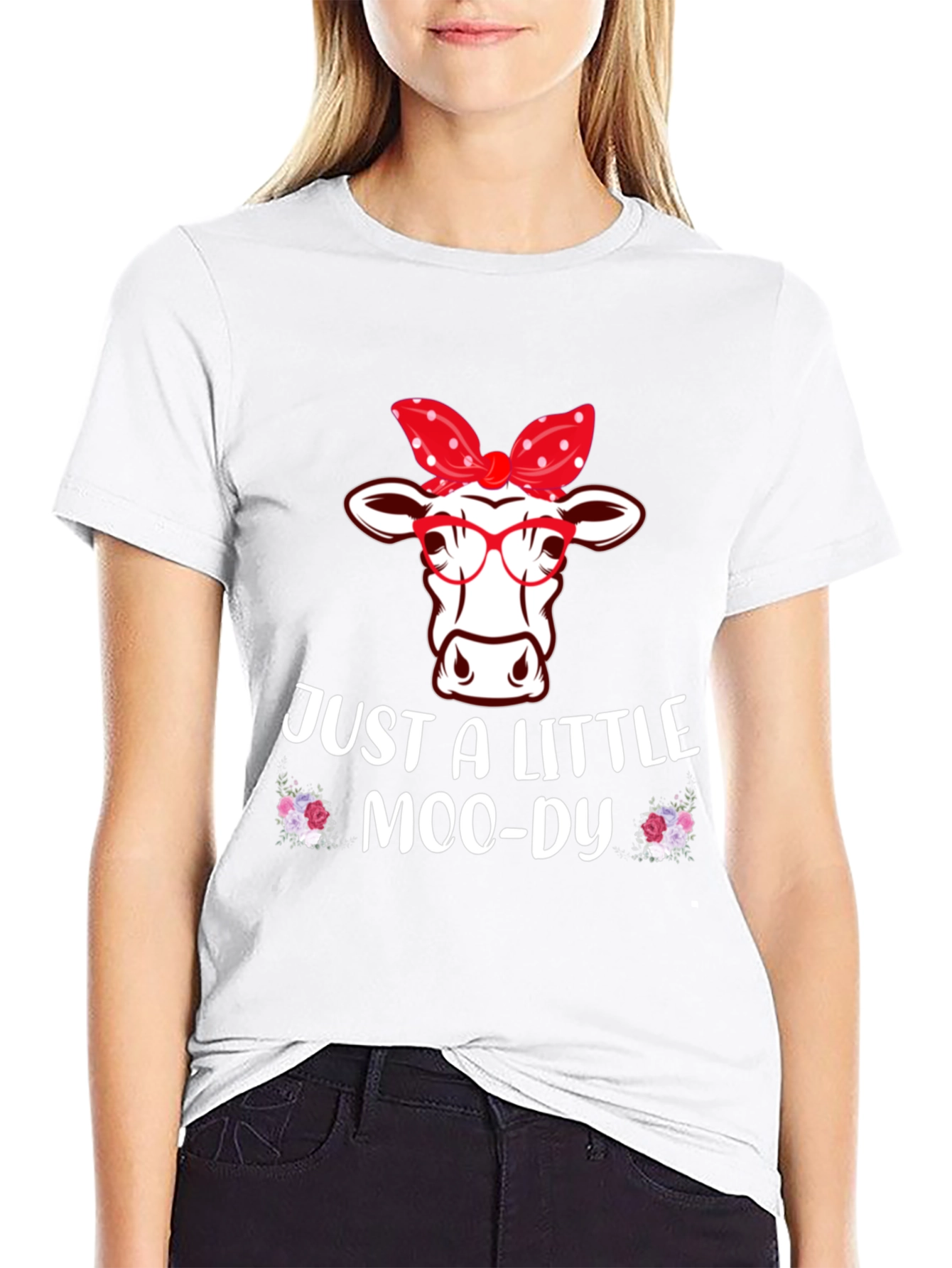 Just A Little Moo-dy Cow T-Shirt