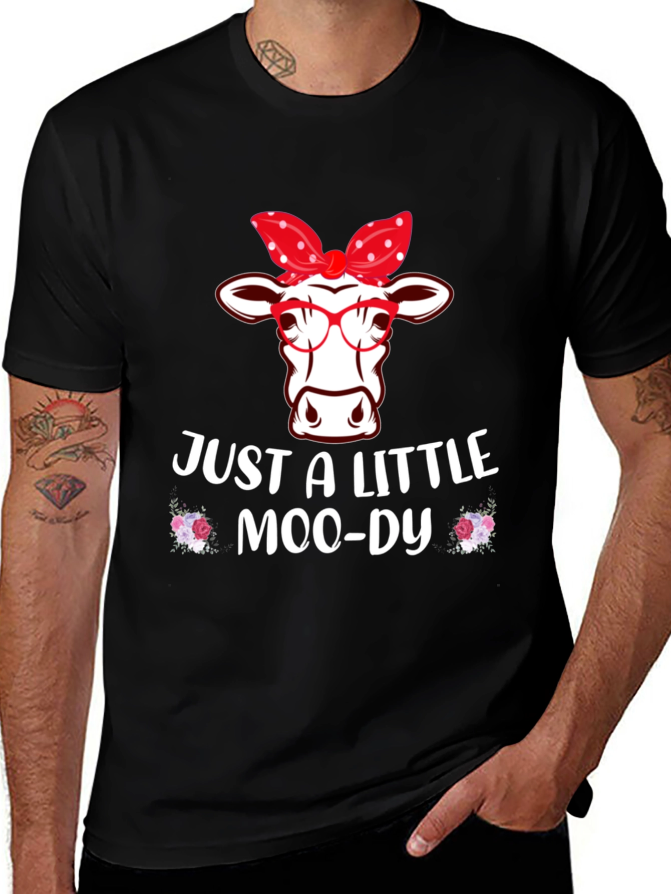 Just A Little Moo-dy Cow T-Shirt