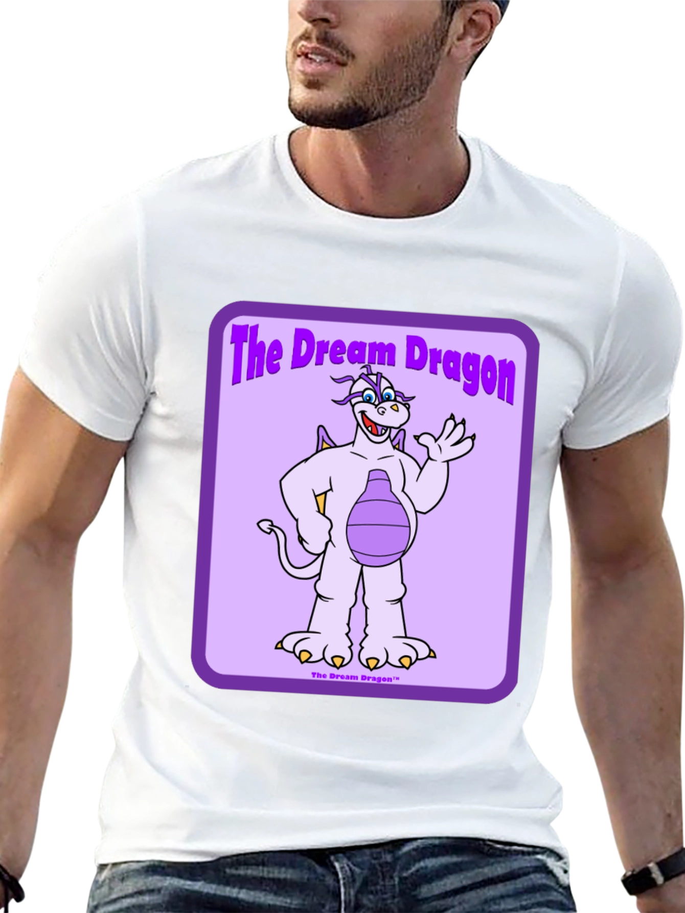 The Dream Dragon Graphic Tee - Black Cotton T-Shirt