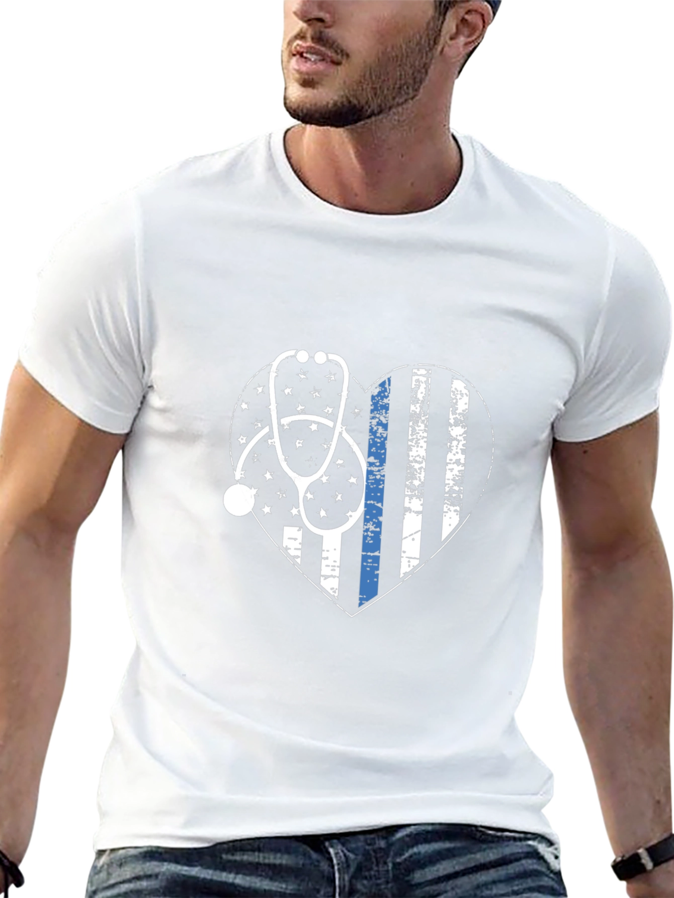 Nurse/Police Love Heart T-Shirt