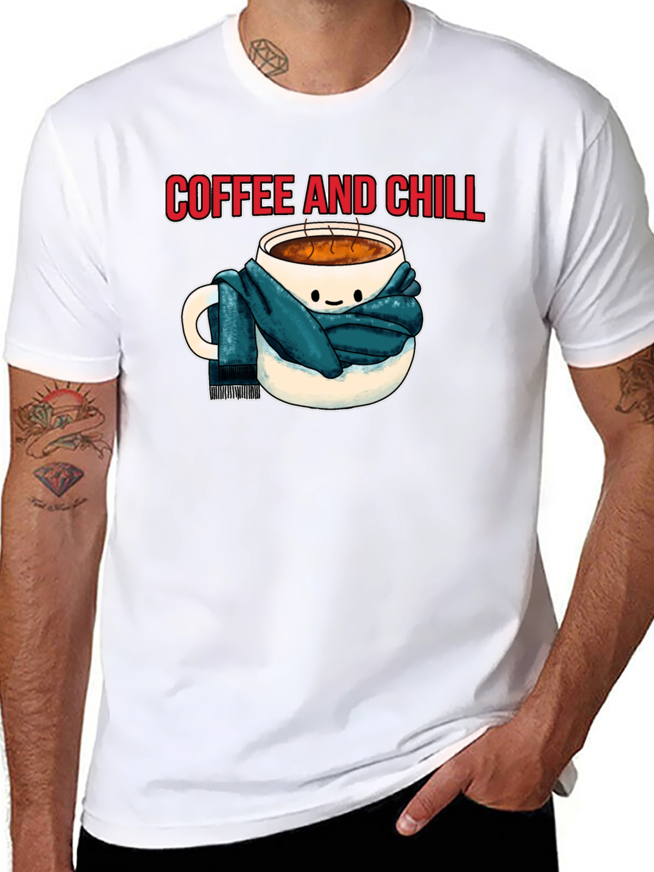 Coffee and Chill Graphic Tee - Cozy Comfort