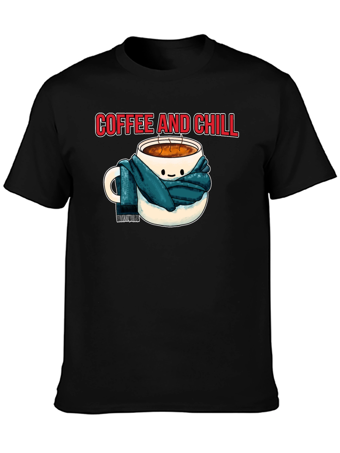 Coffee and Chill Graphic Tee - Cozy Comfort