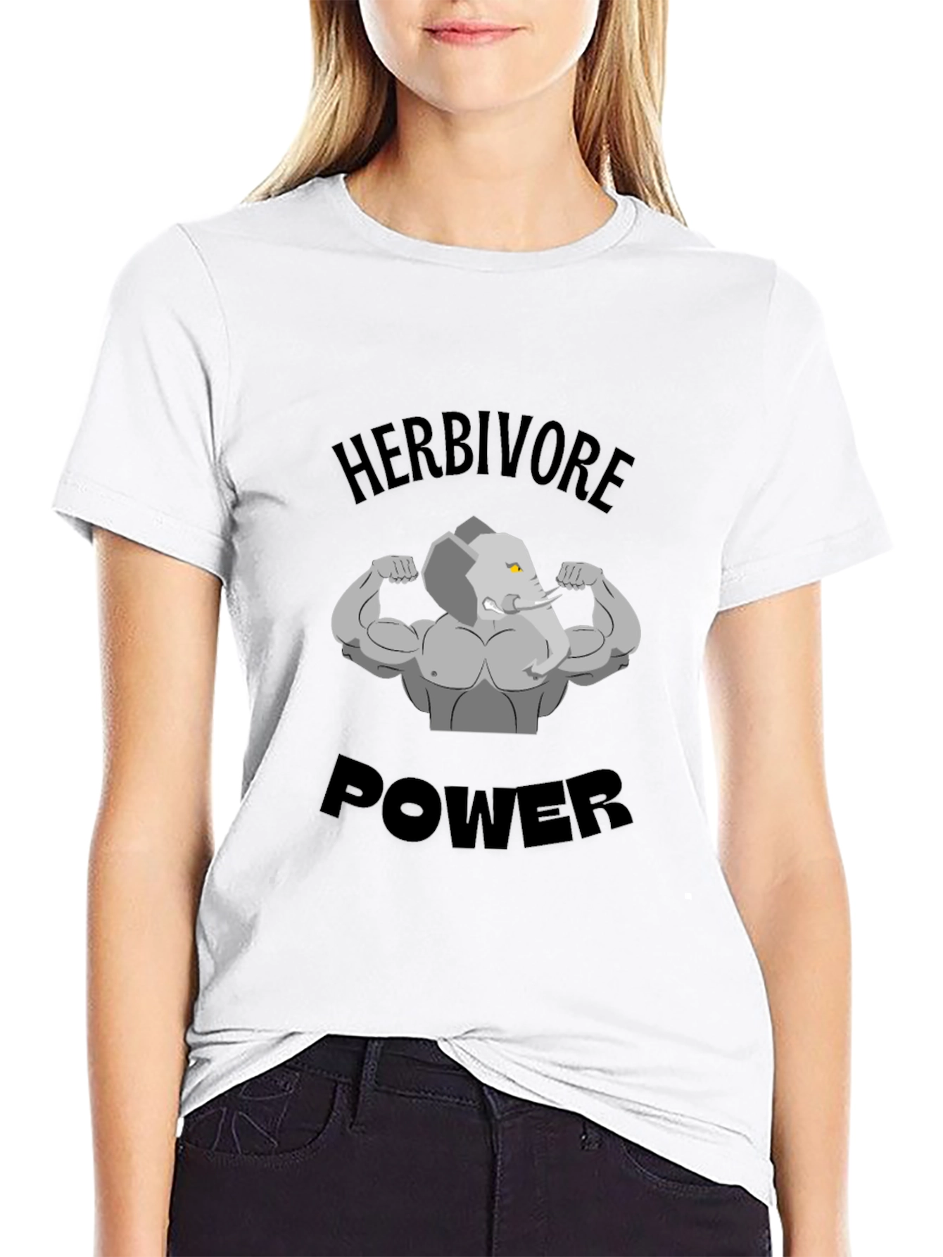 Herbivore Power T-Shirt - Elephant Gym
