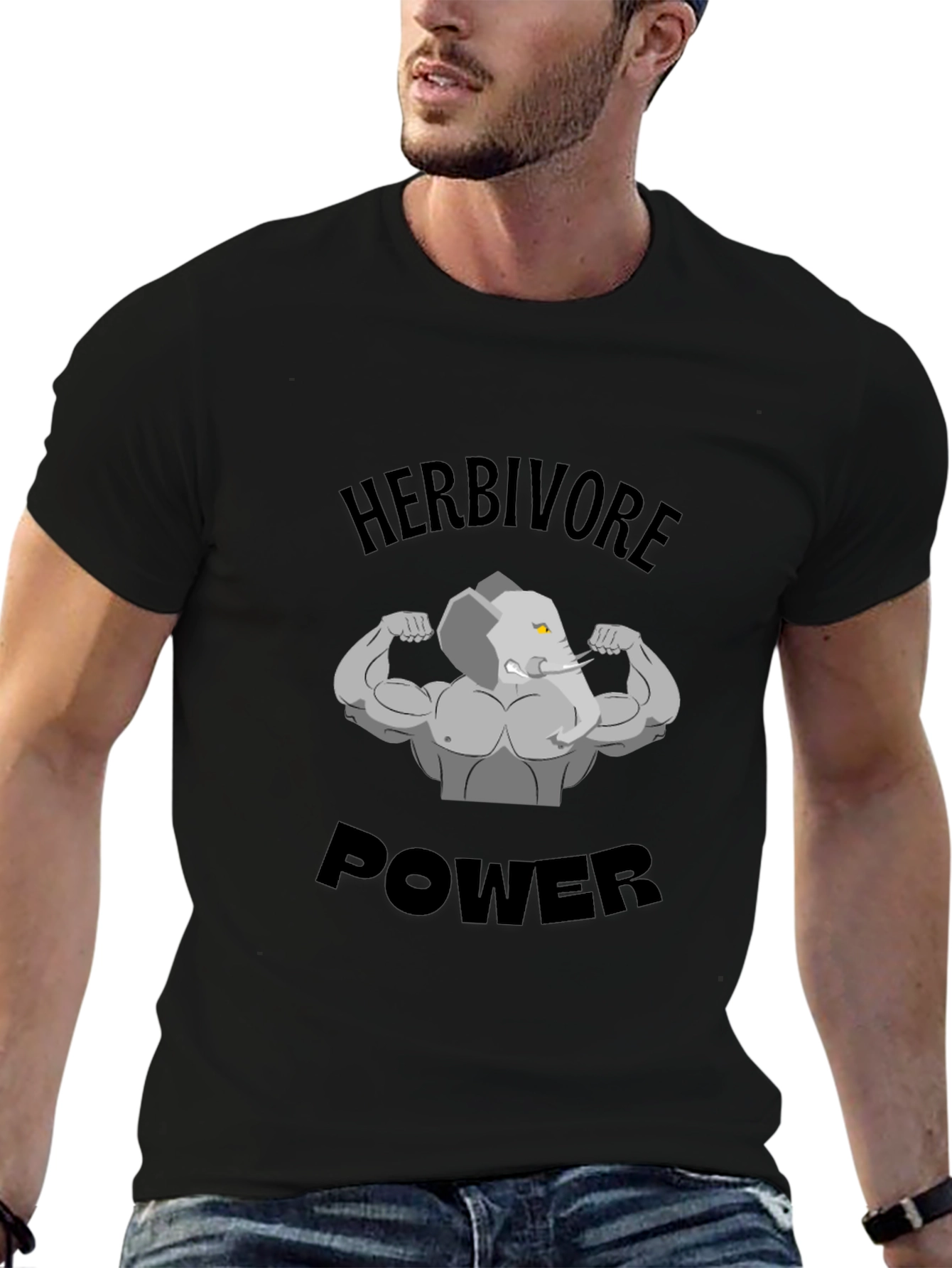 Herbivore Power T-Shirt - Elephant Gym