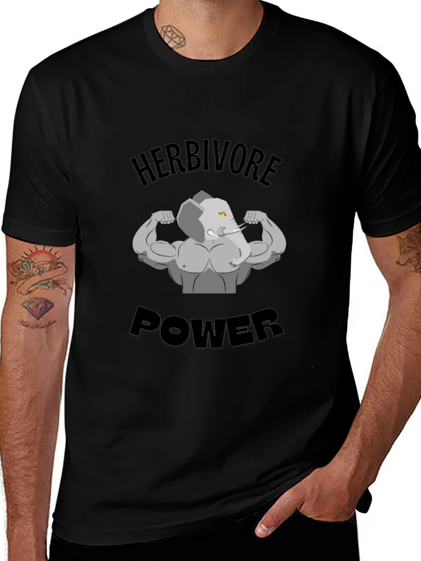 Herbivore Power T-Shirt - Elephant Gym