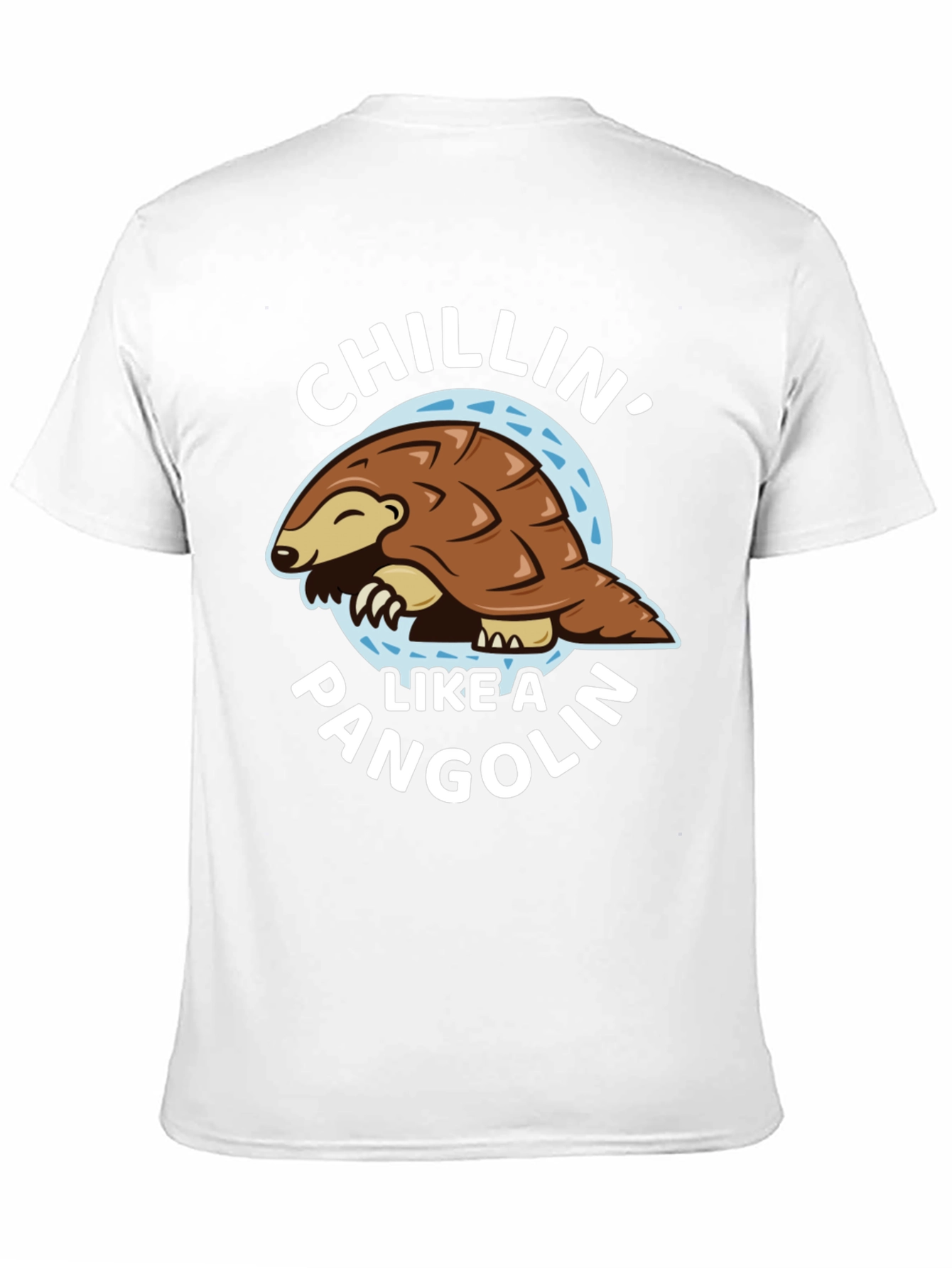 Chillin Like a Pangolin Black T-Shirt