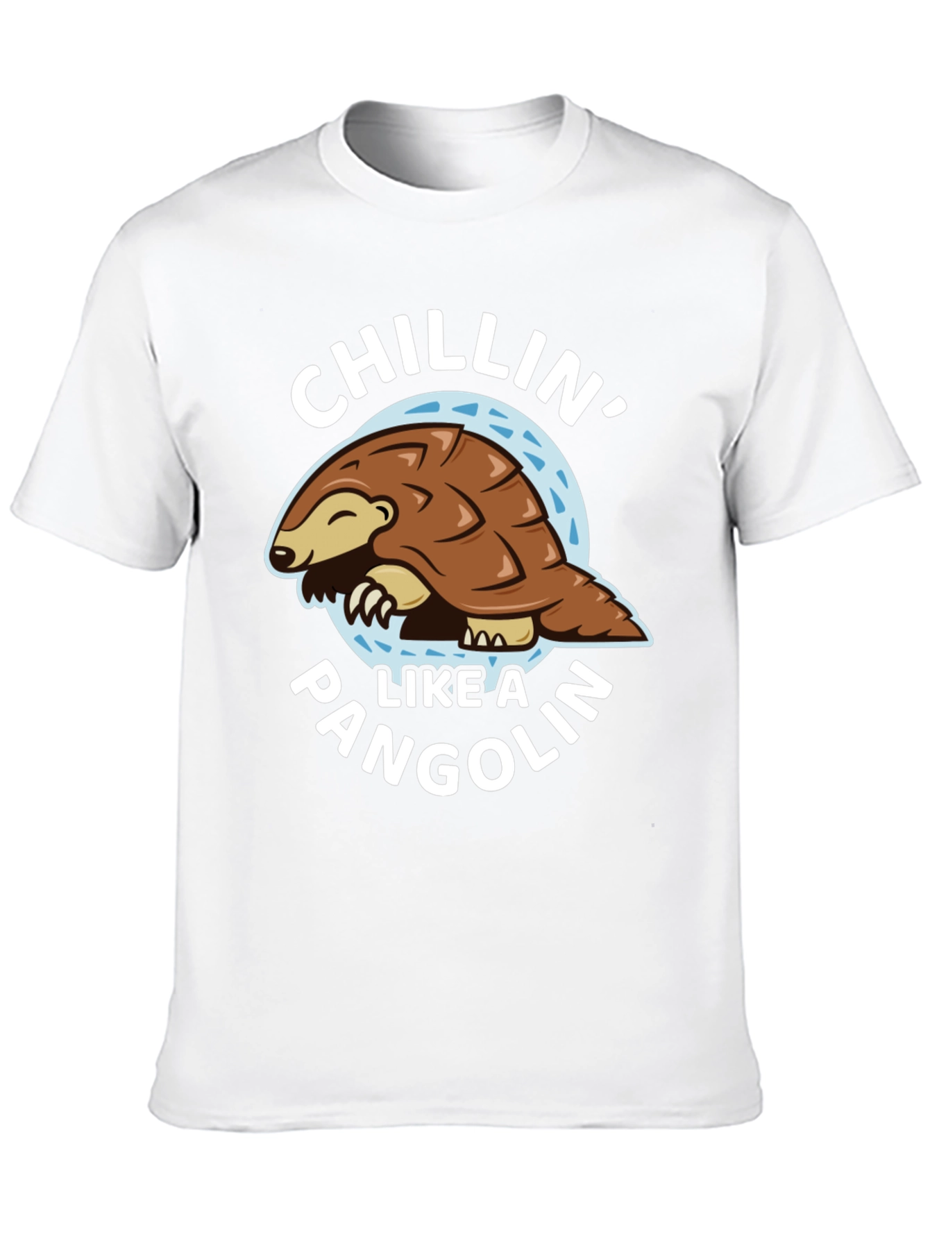 Chillin Like a Pangolin Black T-Shirt