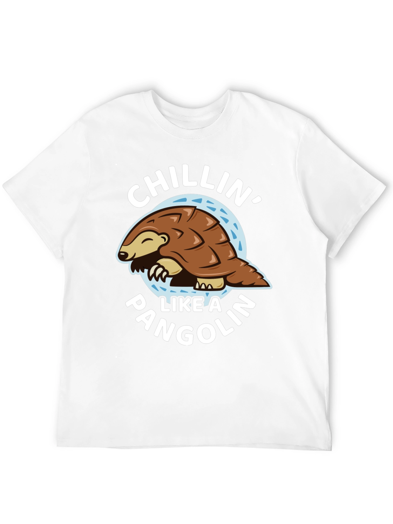 Chillin Like a Pangolin Black T-Shirt