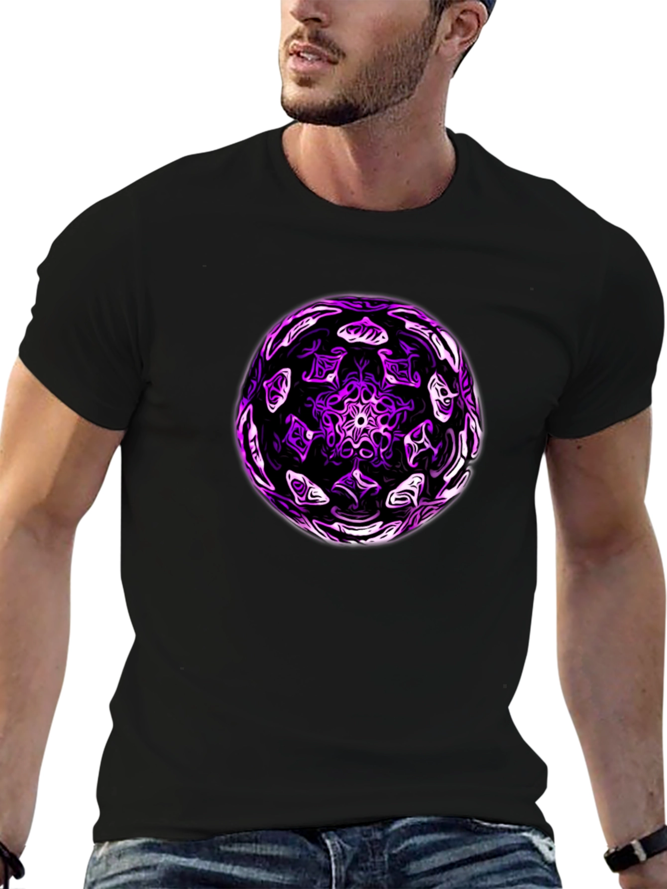 Abstract Orb Graphic T-Shirt