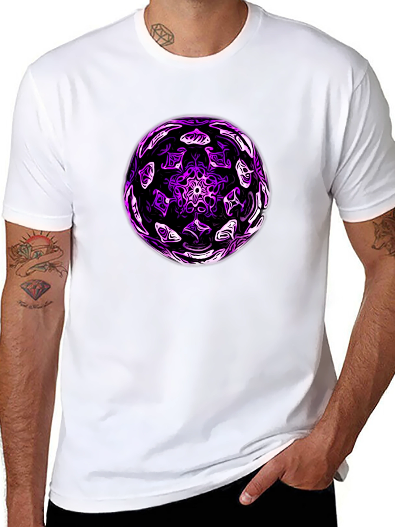 Abstract Orb Graphic T-Shirt