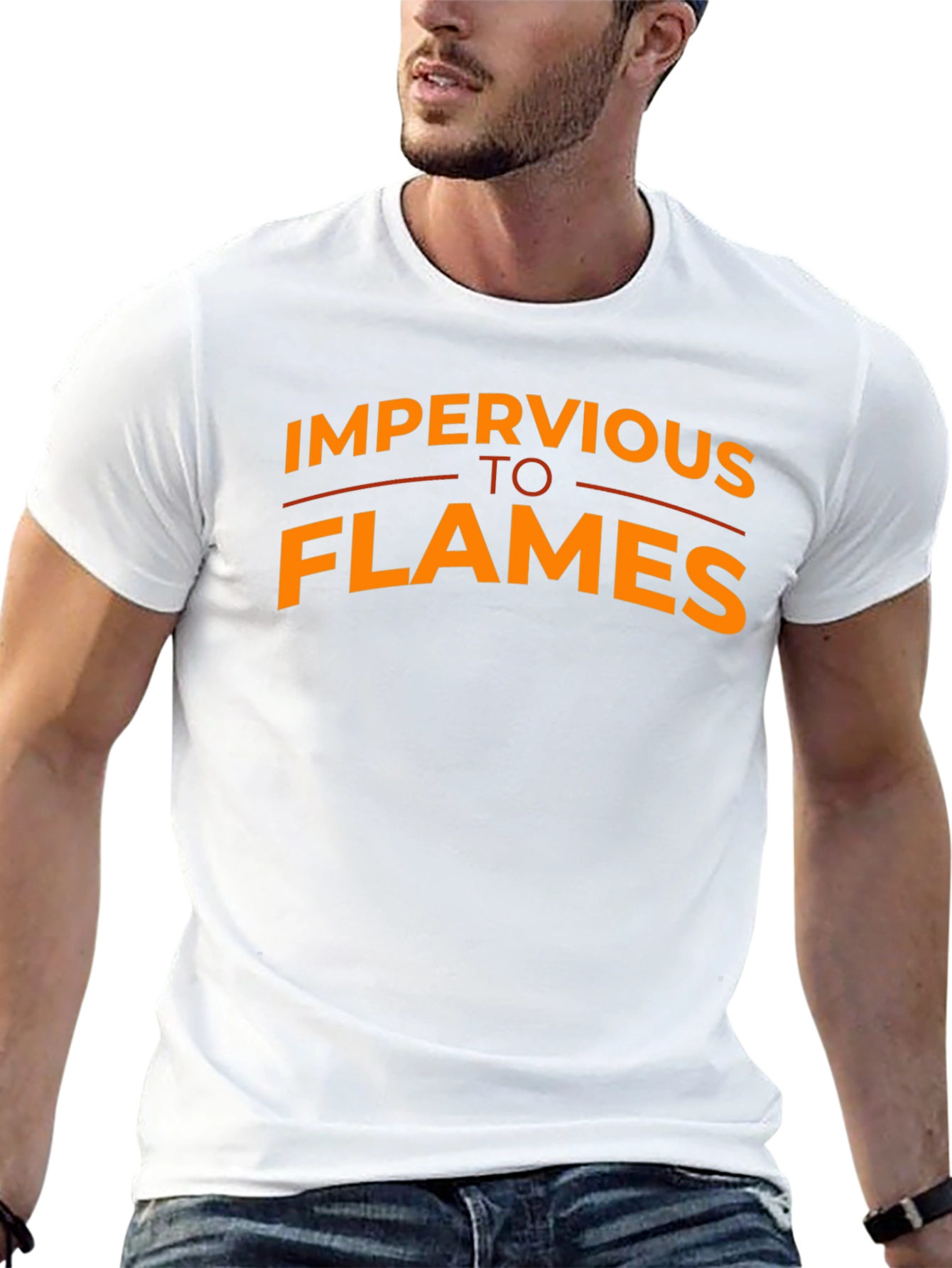 Impervious To Flames Graphic Tee - Black