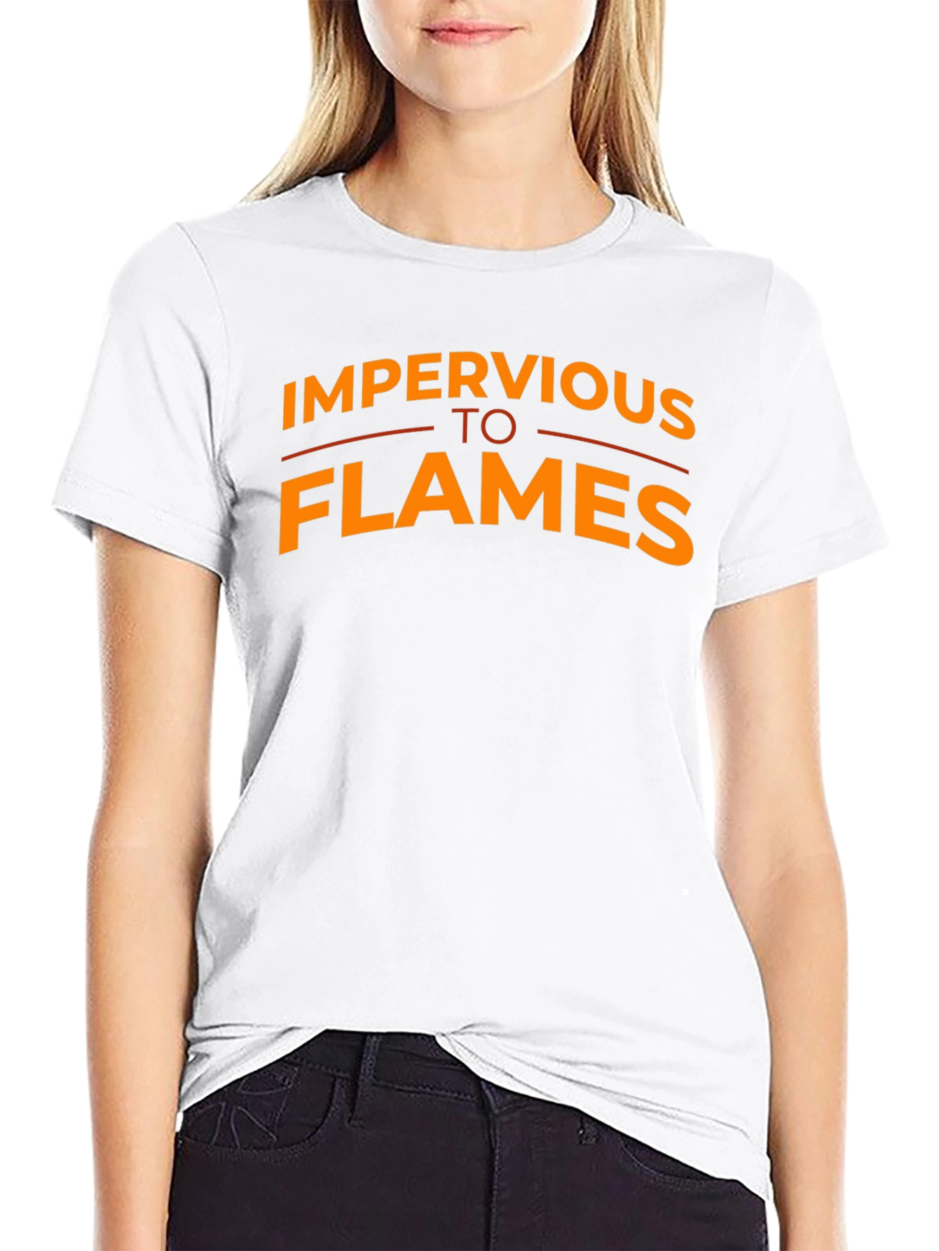 Impervious To Flames Graphic Tee - Black