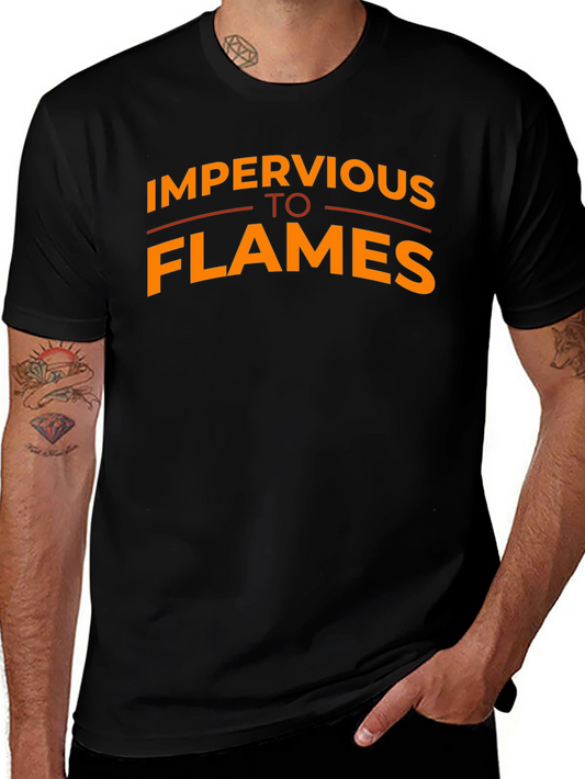 Impervious To Flames Graphic Tee - Black