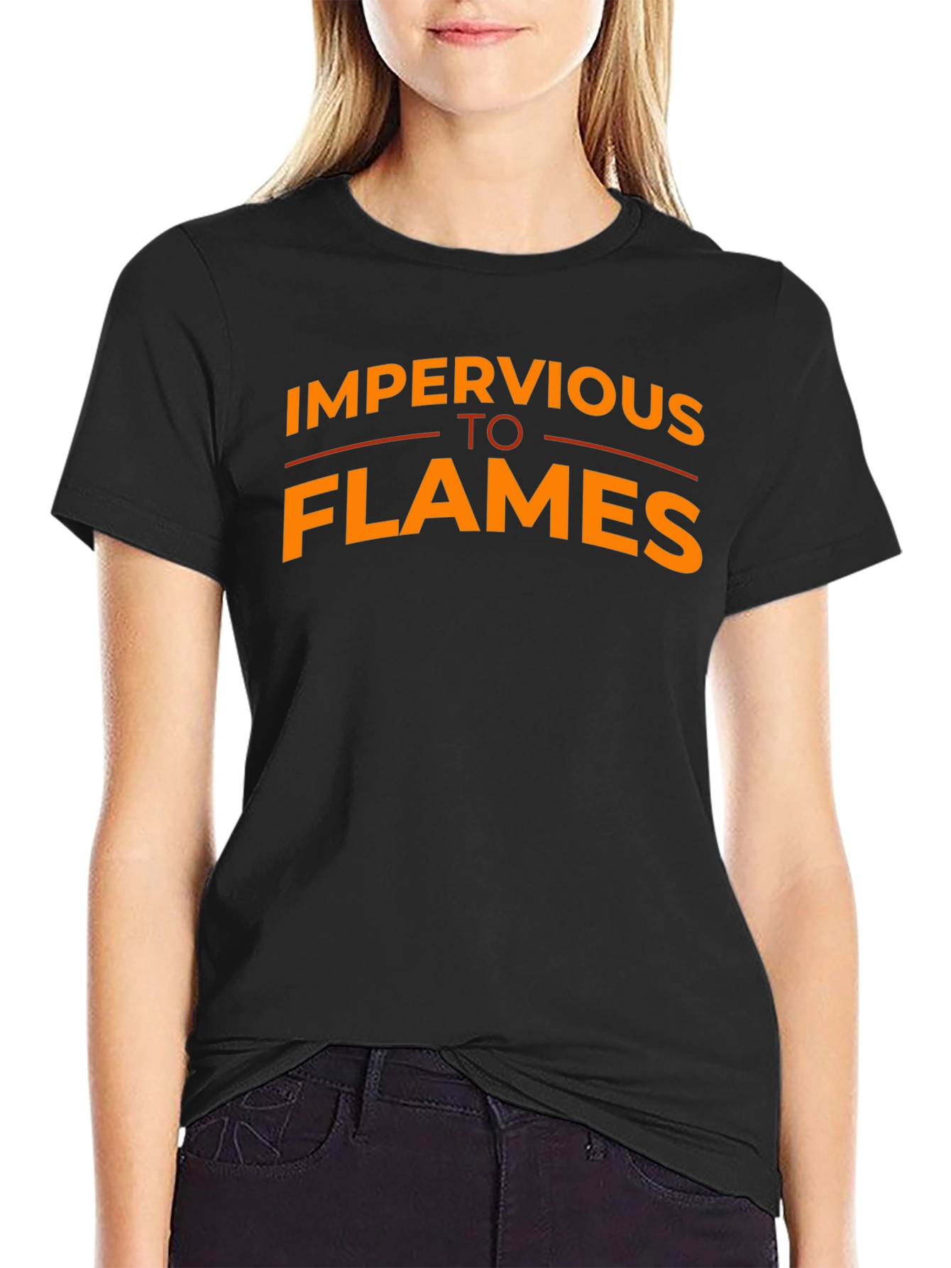 Impervious To Flames Graphic Tee - Black