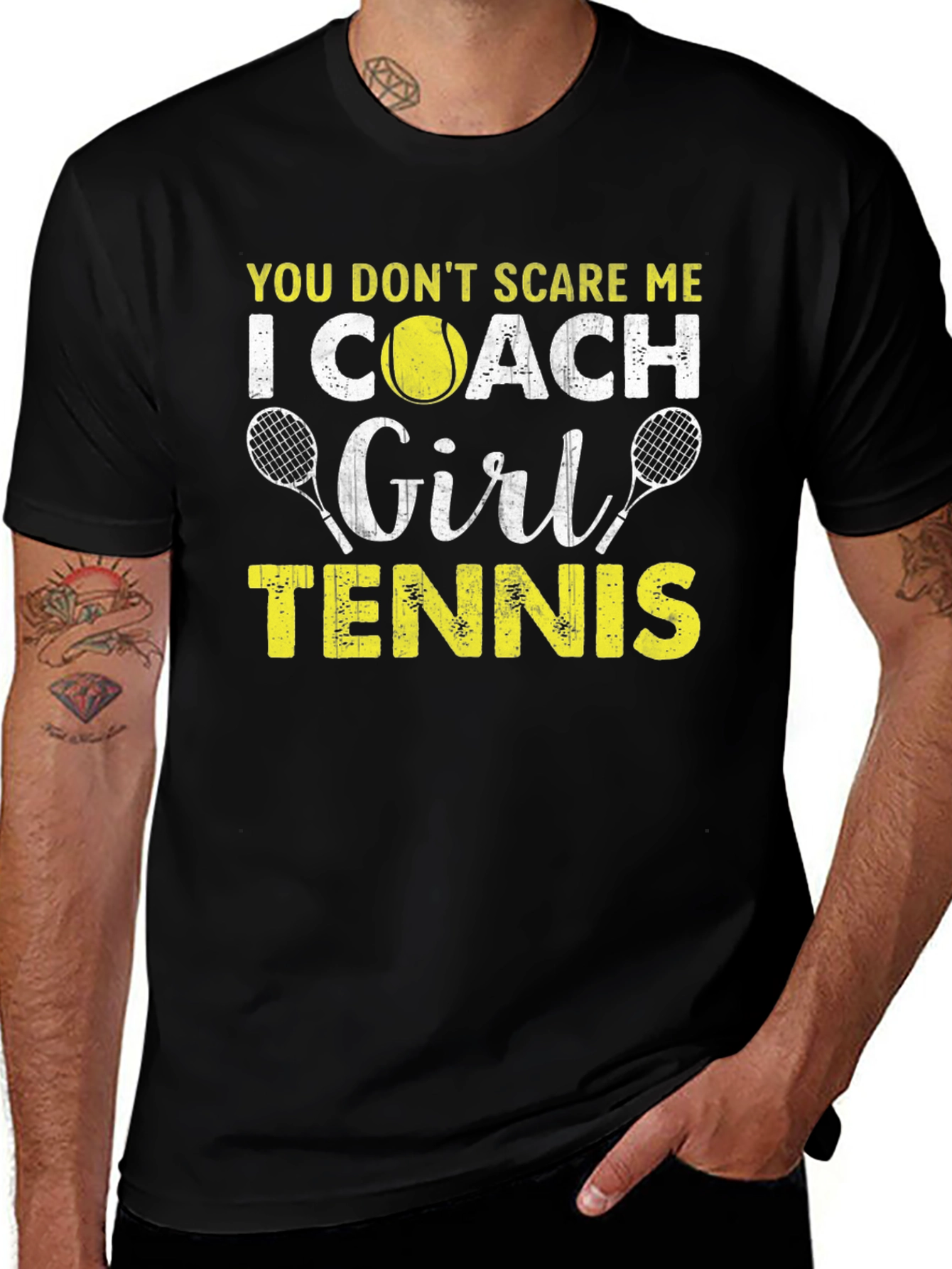 Funny Tennis Coach Graphic Tee