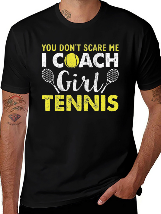 Funny Tennis Coach Graphic Tee