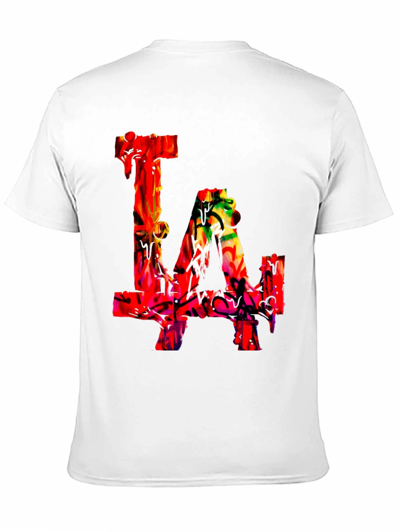 LA Graffiti Art Black T-Shirt