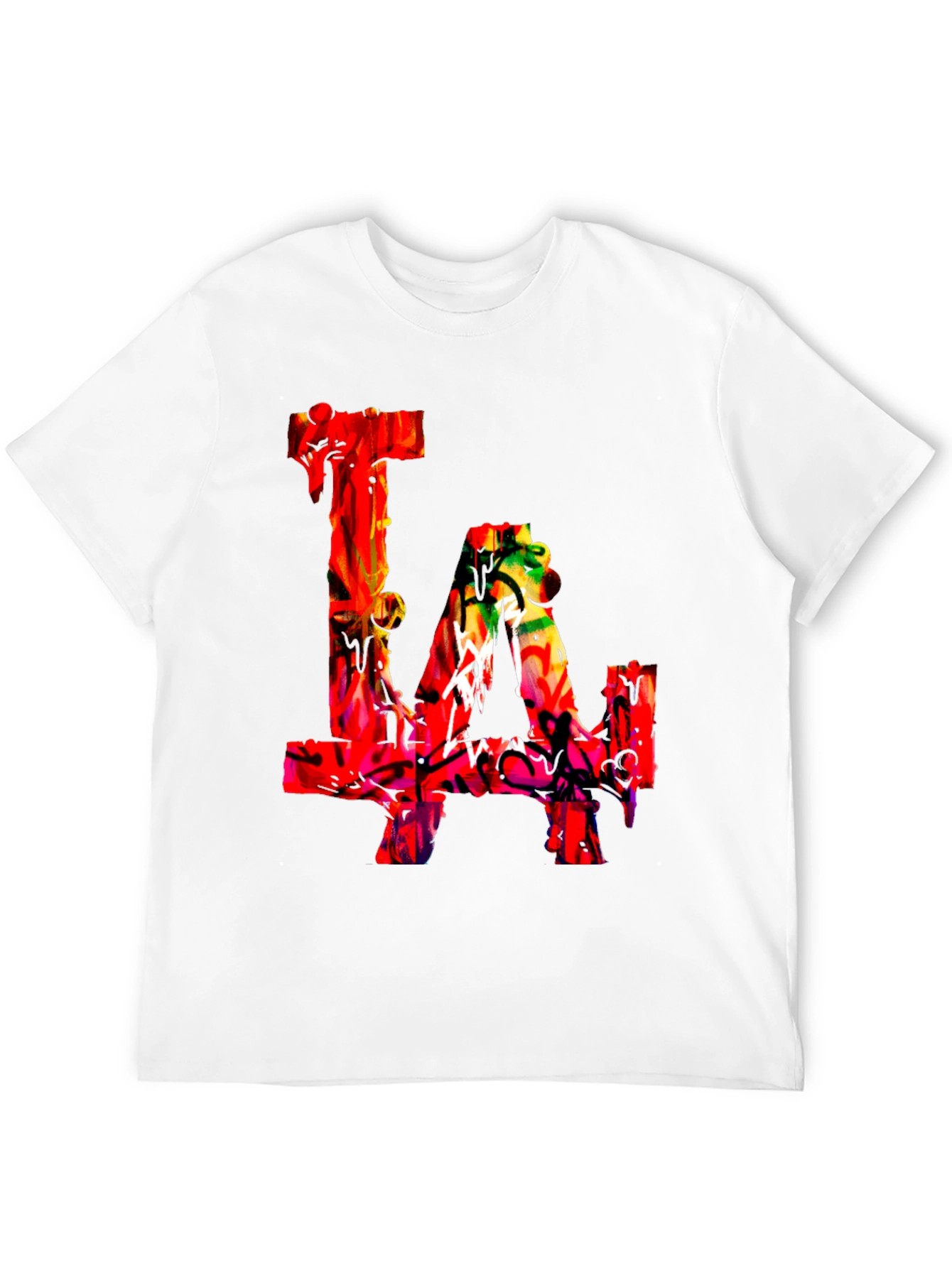 LA Graffiti Art Black T-Shirt
