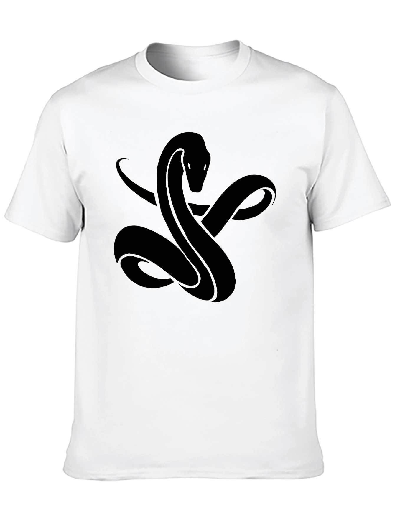 Black Snake Graphic Tee - Stylish Mens T-Shirt