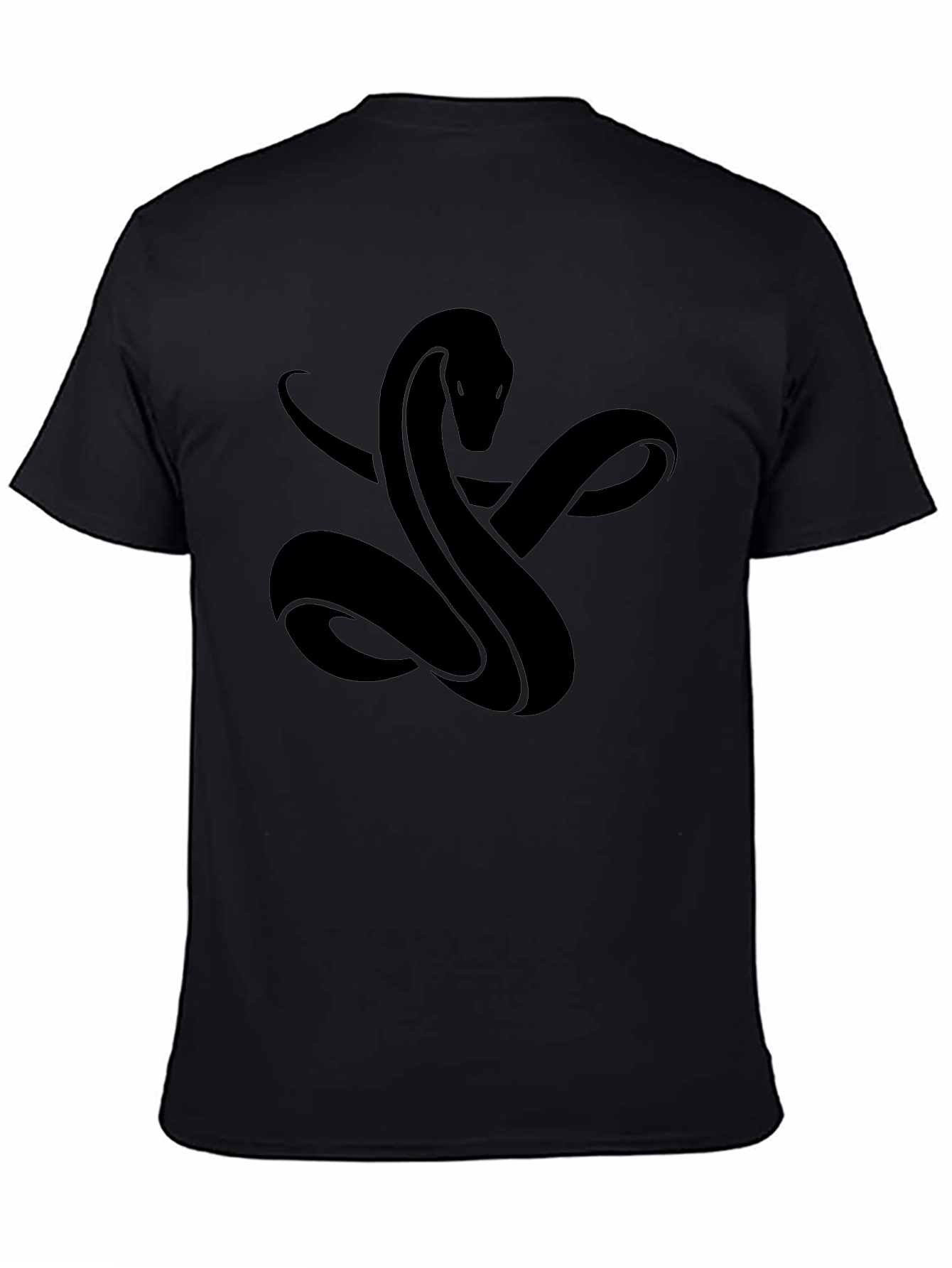 Black Snake Graphic Tee - Stylish Mens T-Shirt