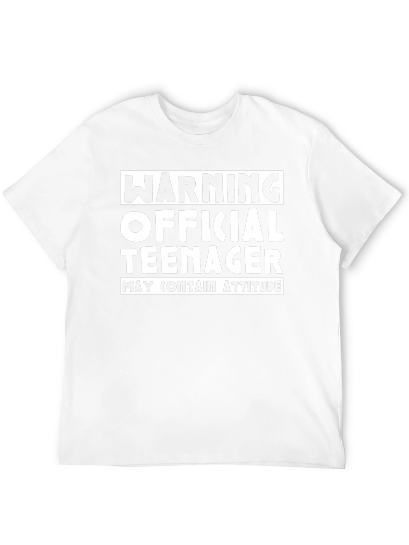 Warning Official Teenager T-Shirt Funny Birthday Tee