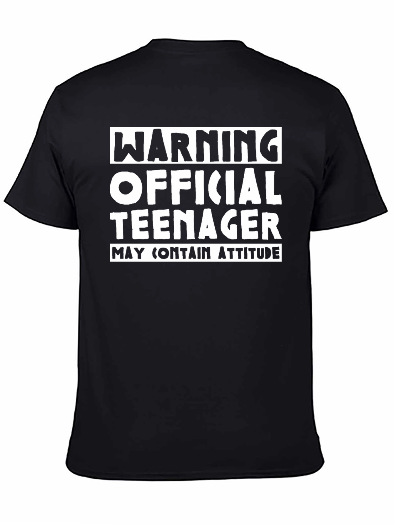 Warning Official Teenager T-Shirt Funny Birthday Tee