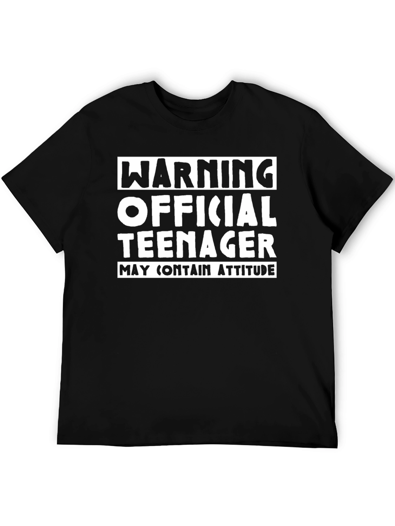 Warning Official Teenager T-Shirt Funny Birthday Tee