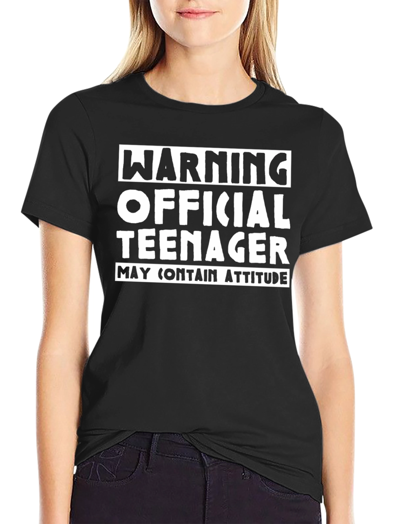 Warning Official Teenager T-Shirt Funny Birthday Tee