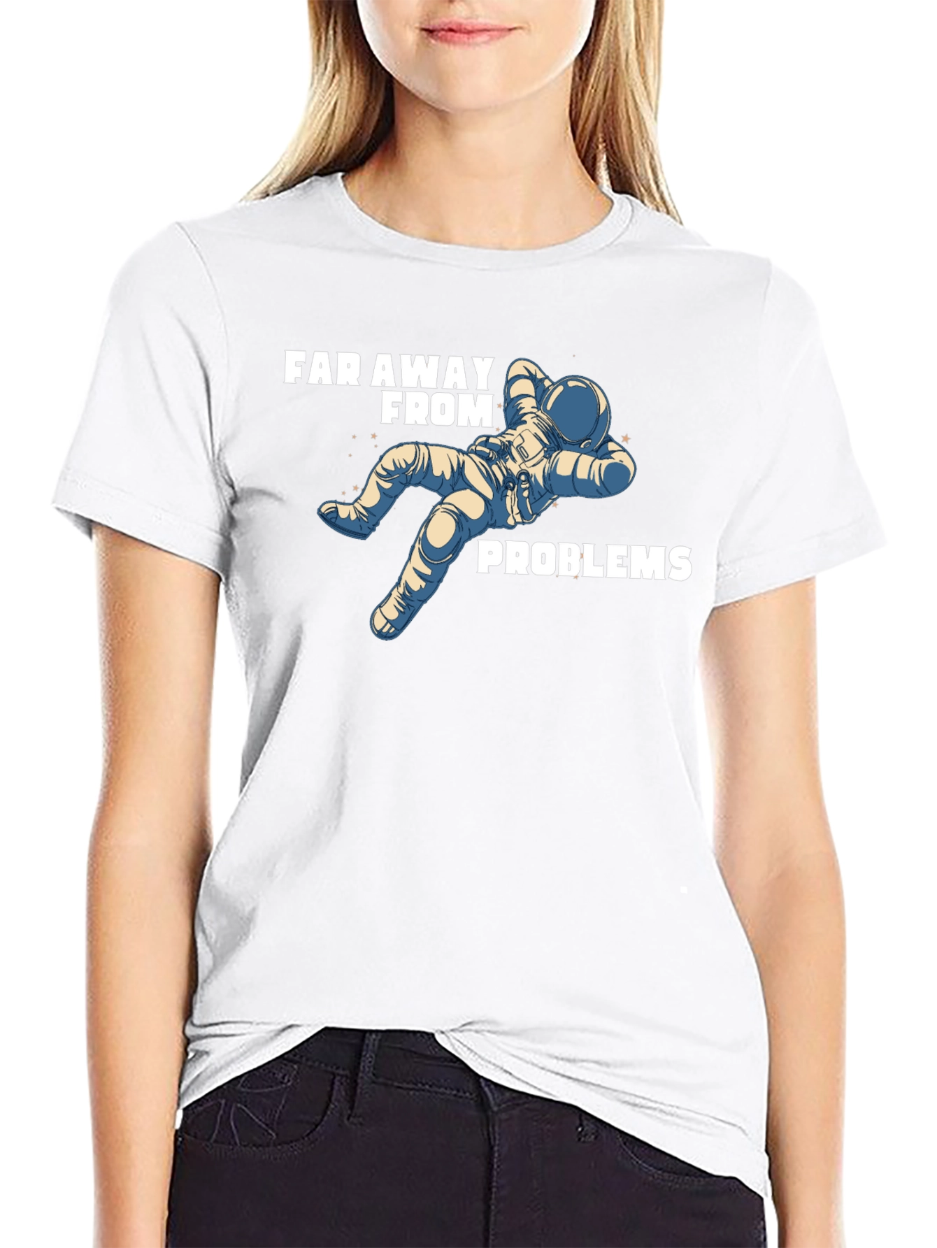 Far Away From Problems Astronaut T-Shirt