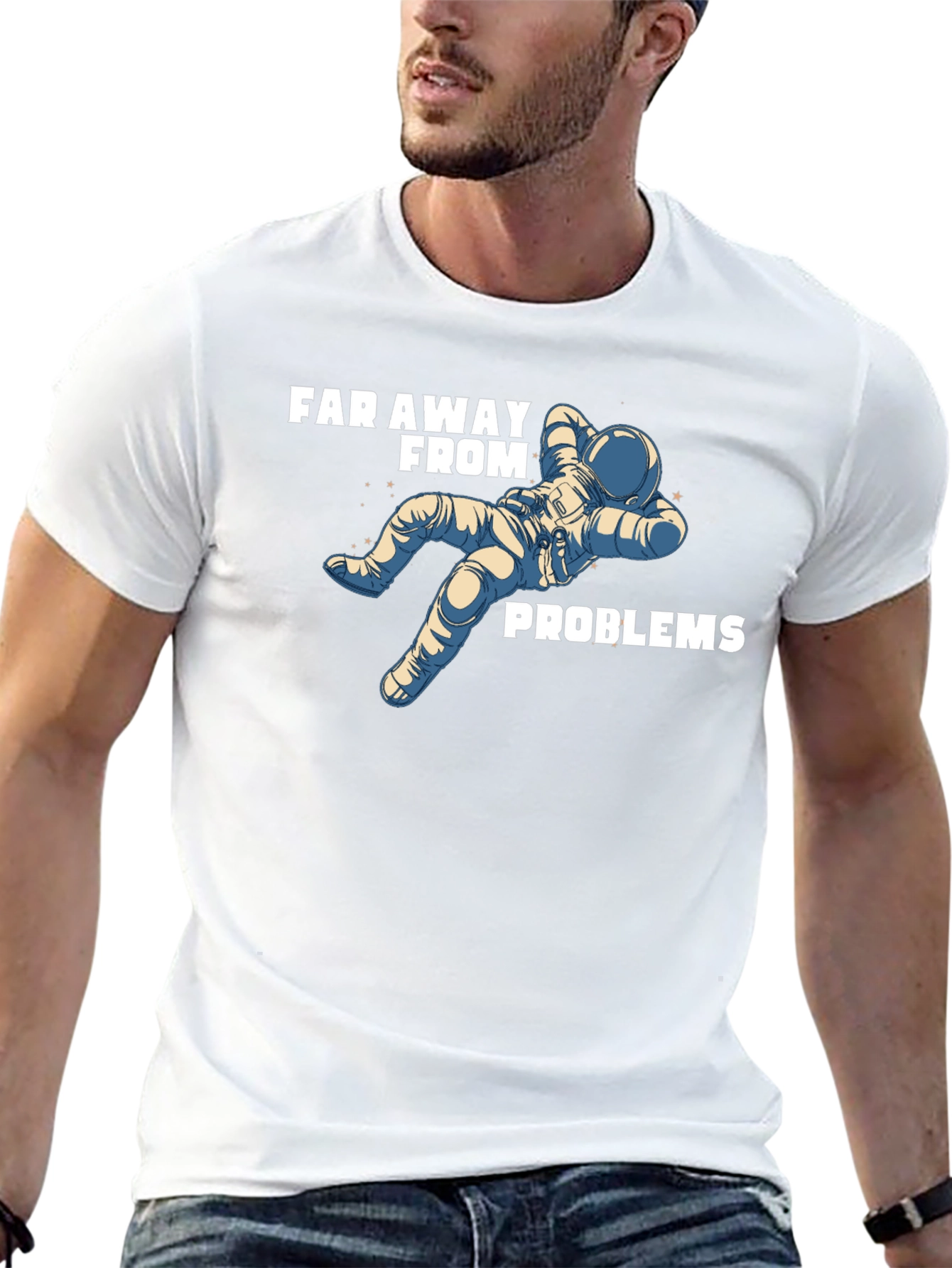 Far Away From Problems Astronaut T-Shirt