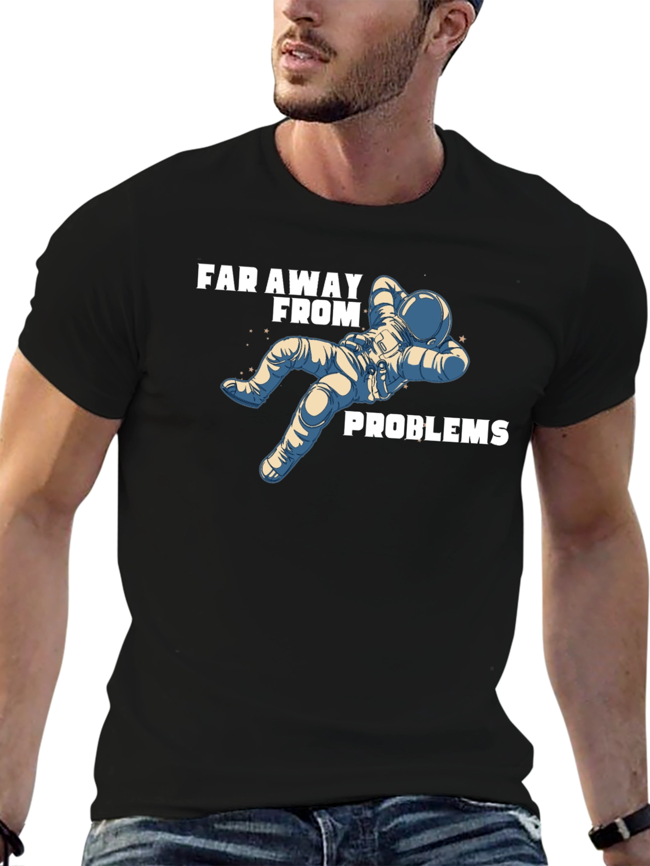 Far Away From Problems Astronaut T-Shirt