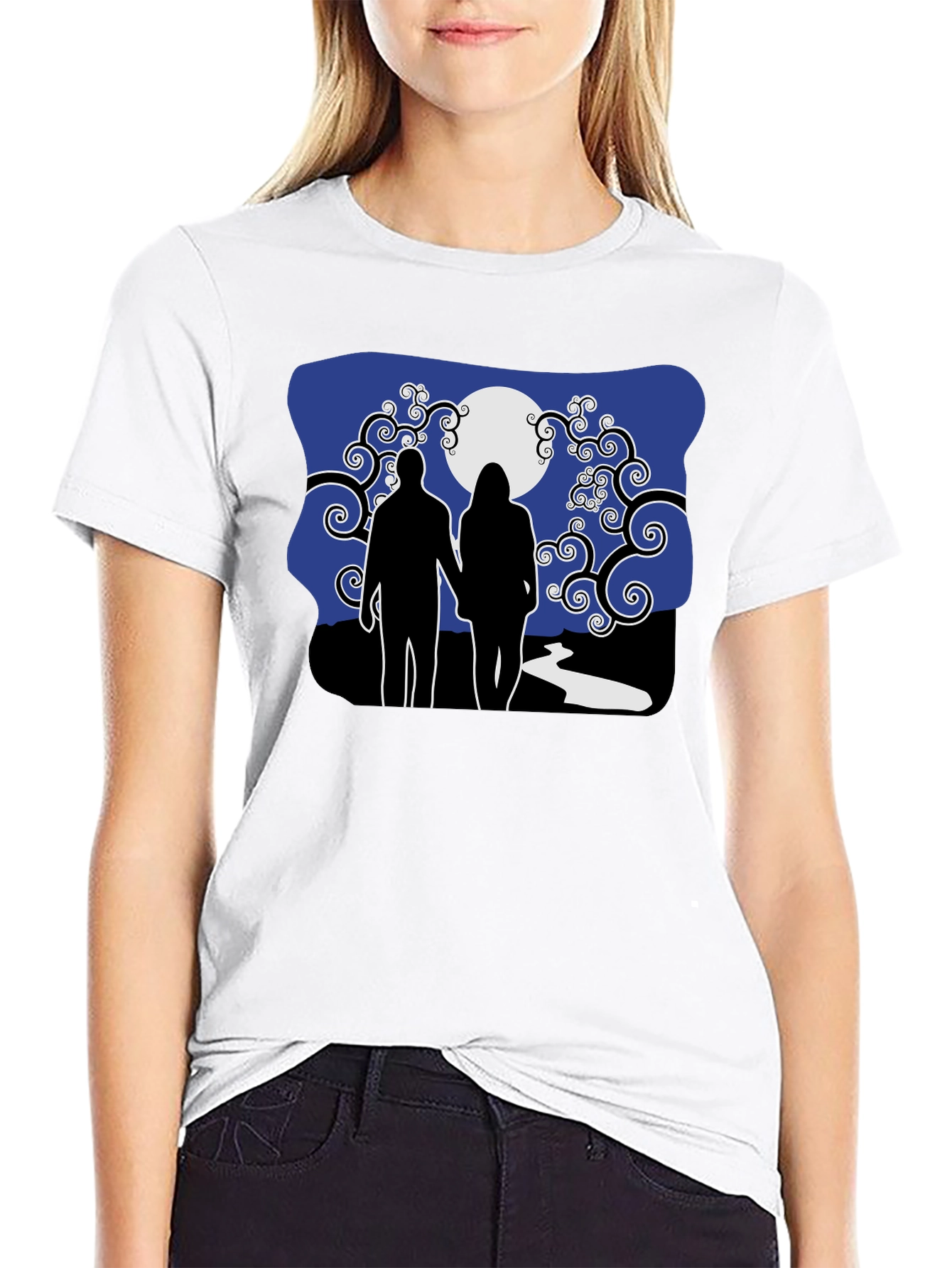 Romantic Moonlit Walk T-Shirt