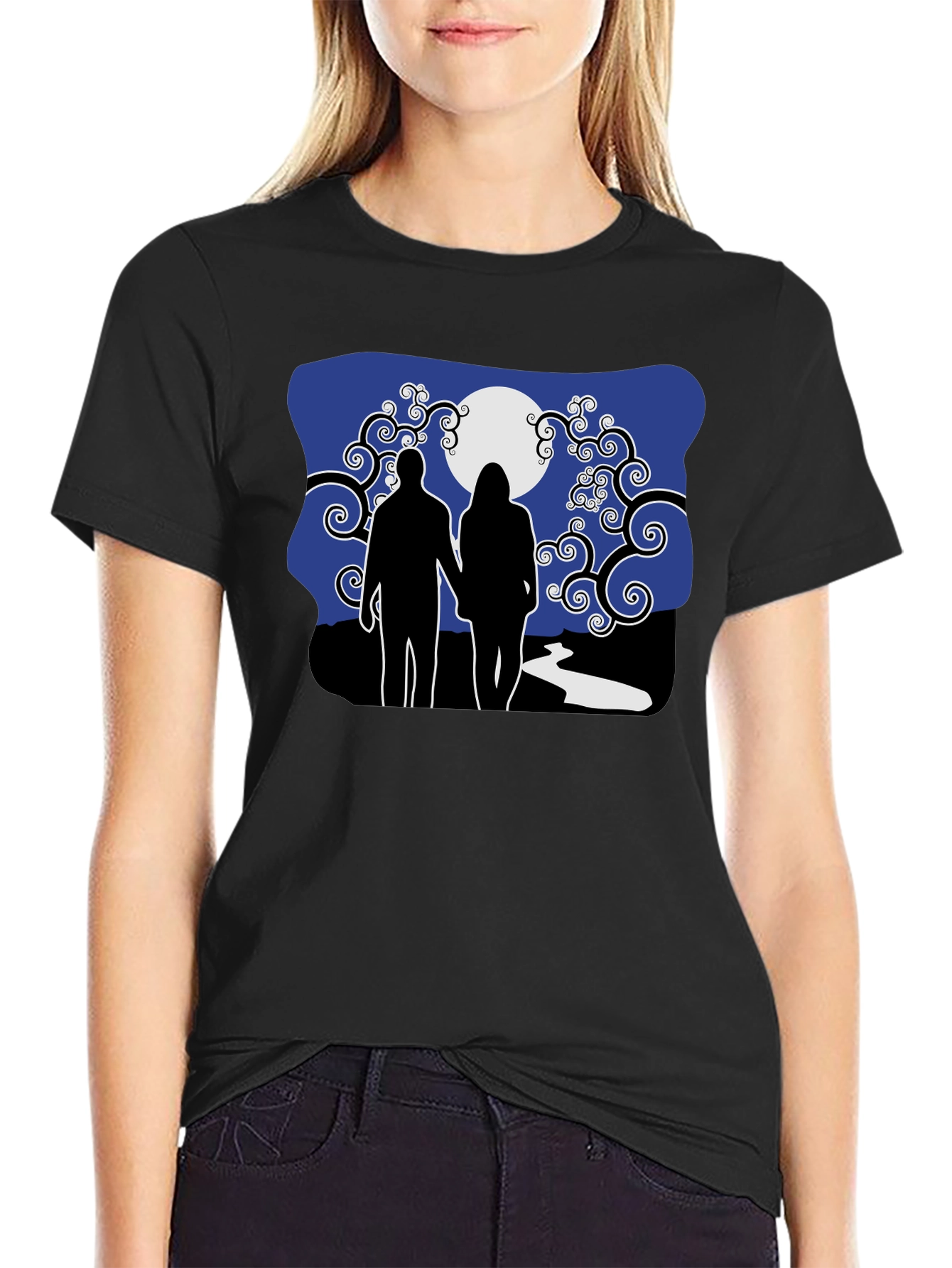 Romantic Moonlit Walk T-Shirt
