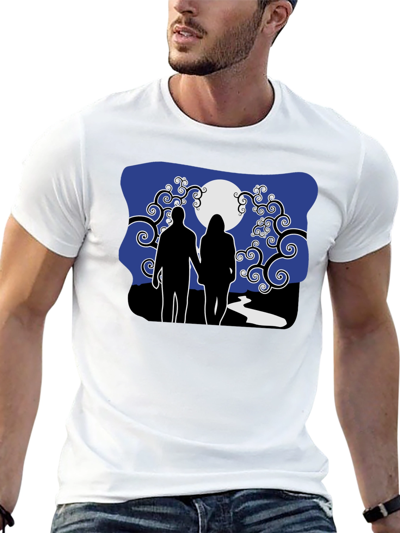 Romantic Moonlit Walk T-Shirt