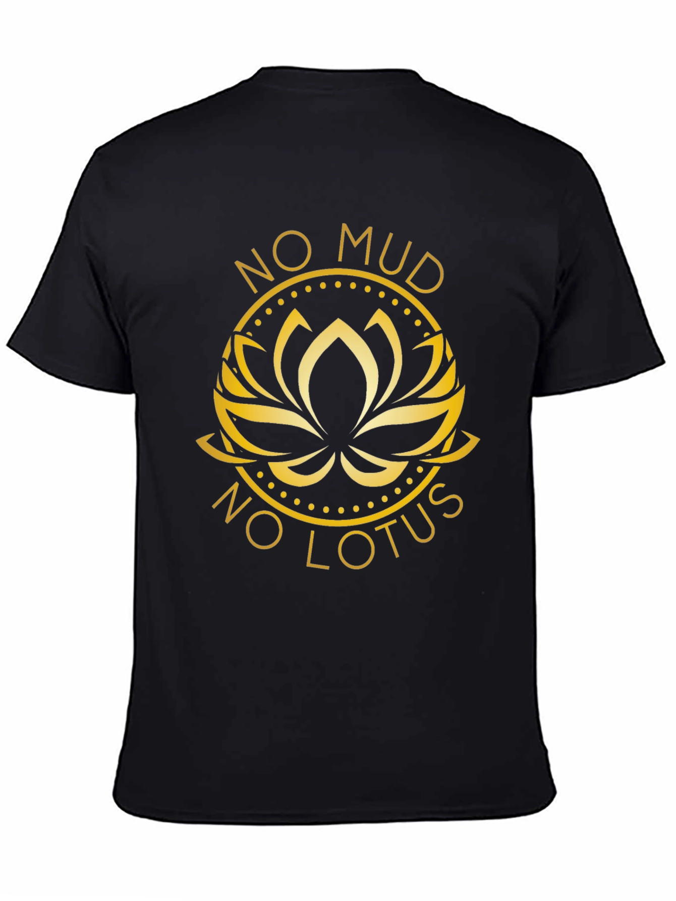 No Mud No Lotus Graphic Tee - Black