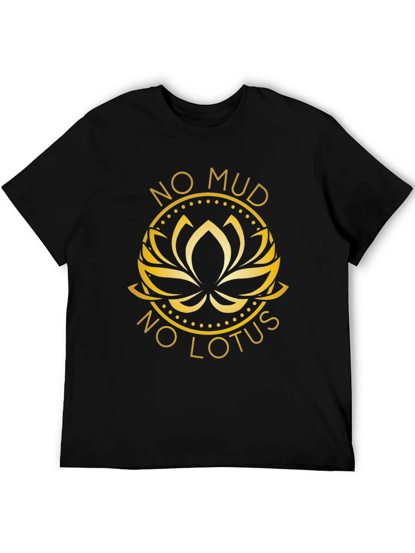 No Mud No Lotus Graphic Tee - Black