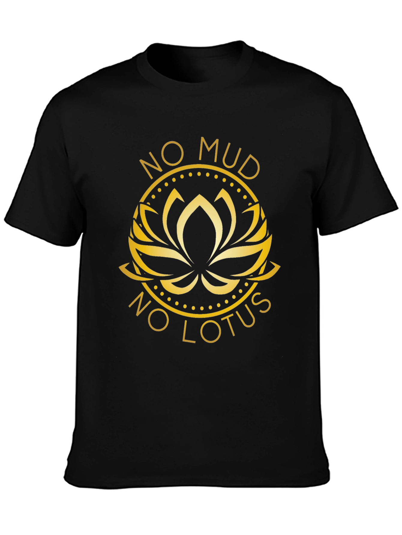 No Mud No Lotus Graphic Tee - Black