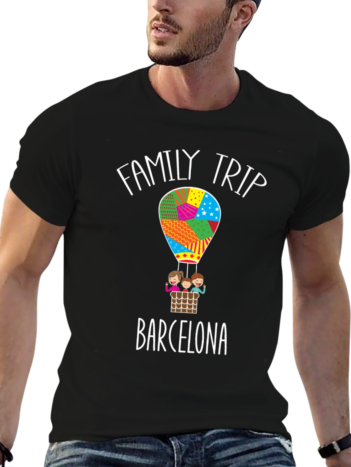 Family Trip Barcelona Graphic Tee