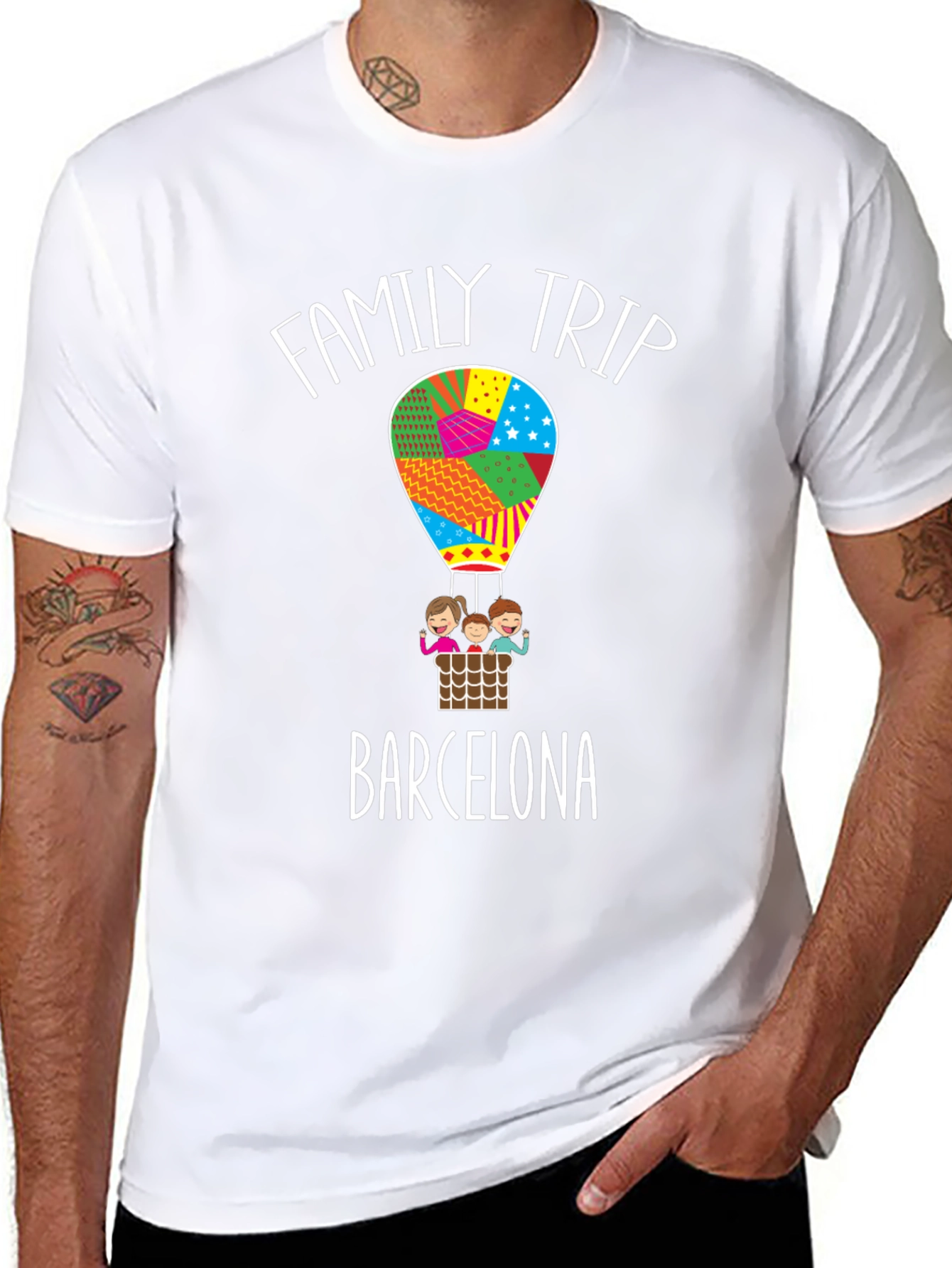 Family Trip Barcelona Graphic Tee
