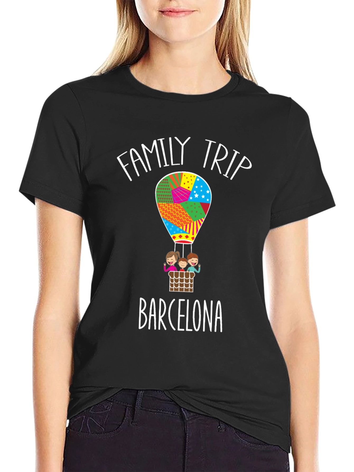Family Trip Barcelona Graphic Tee