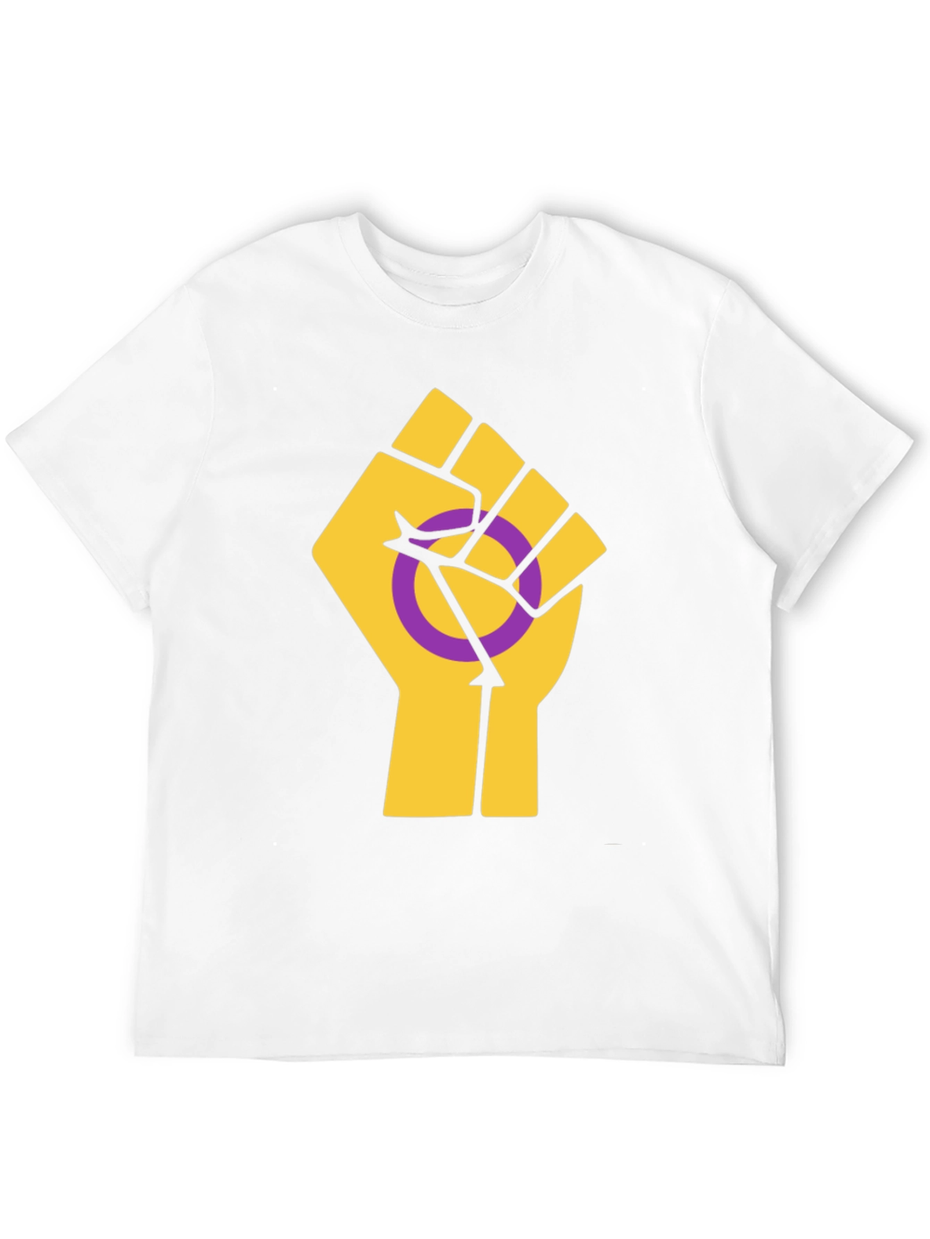 Intersex Pride T-Shirt - Solidarity Fist Graphic Tee