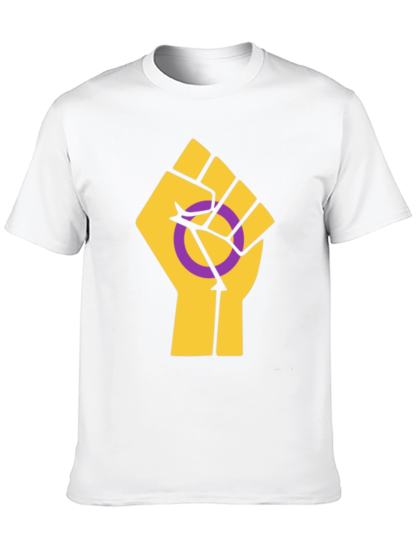 Intersex Pride T-Shirt - Solidarity Fist Graphic Tee