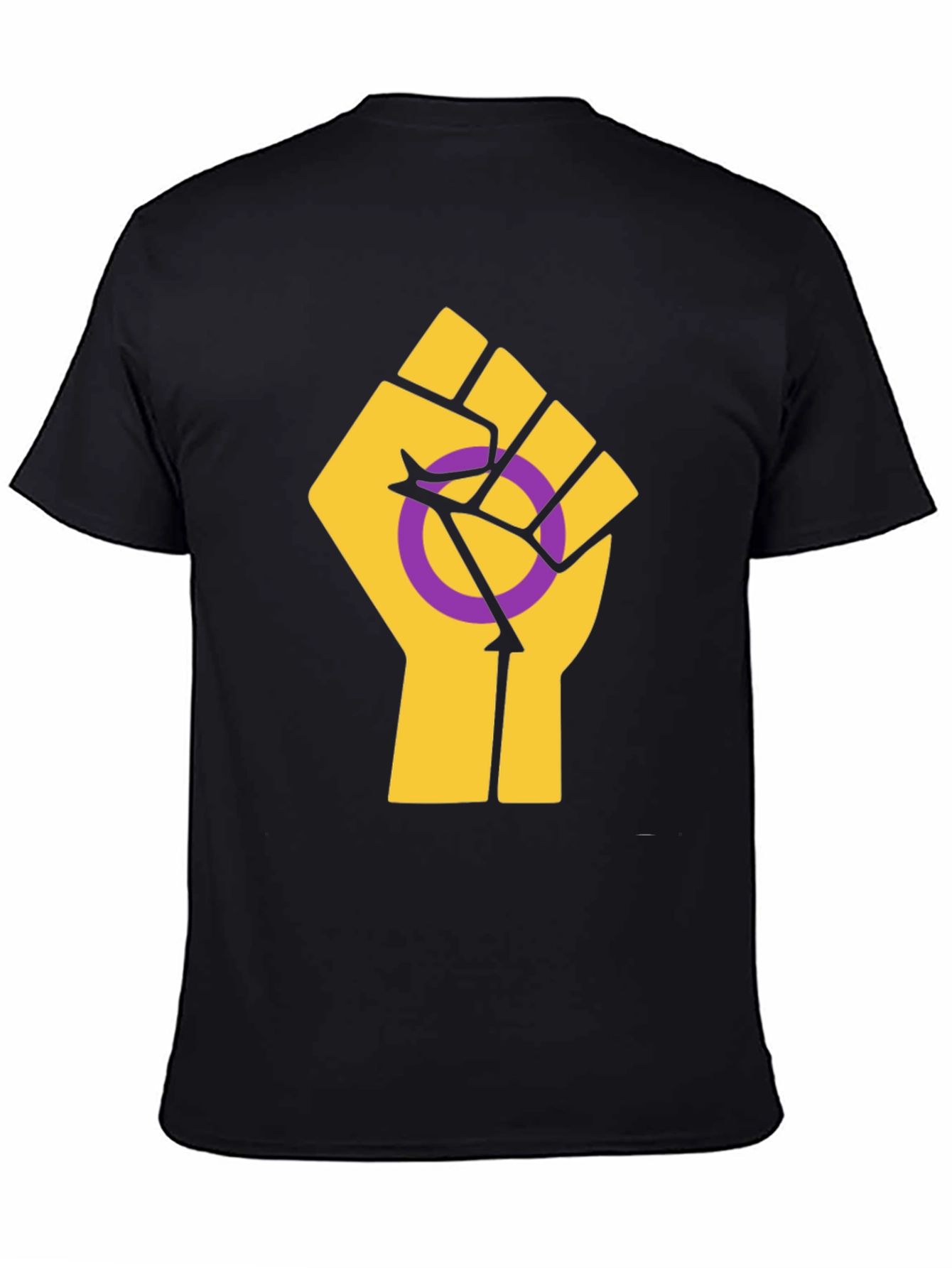 Intersex Pride T-Shirt - Solidarity Fist Graphic Tee