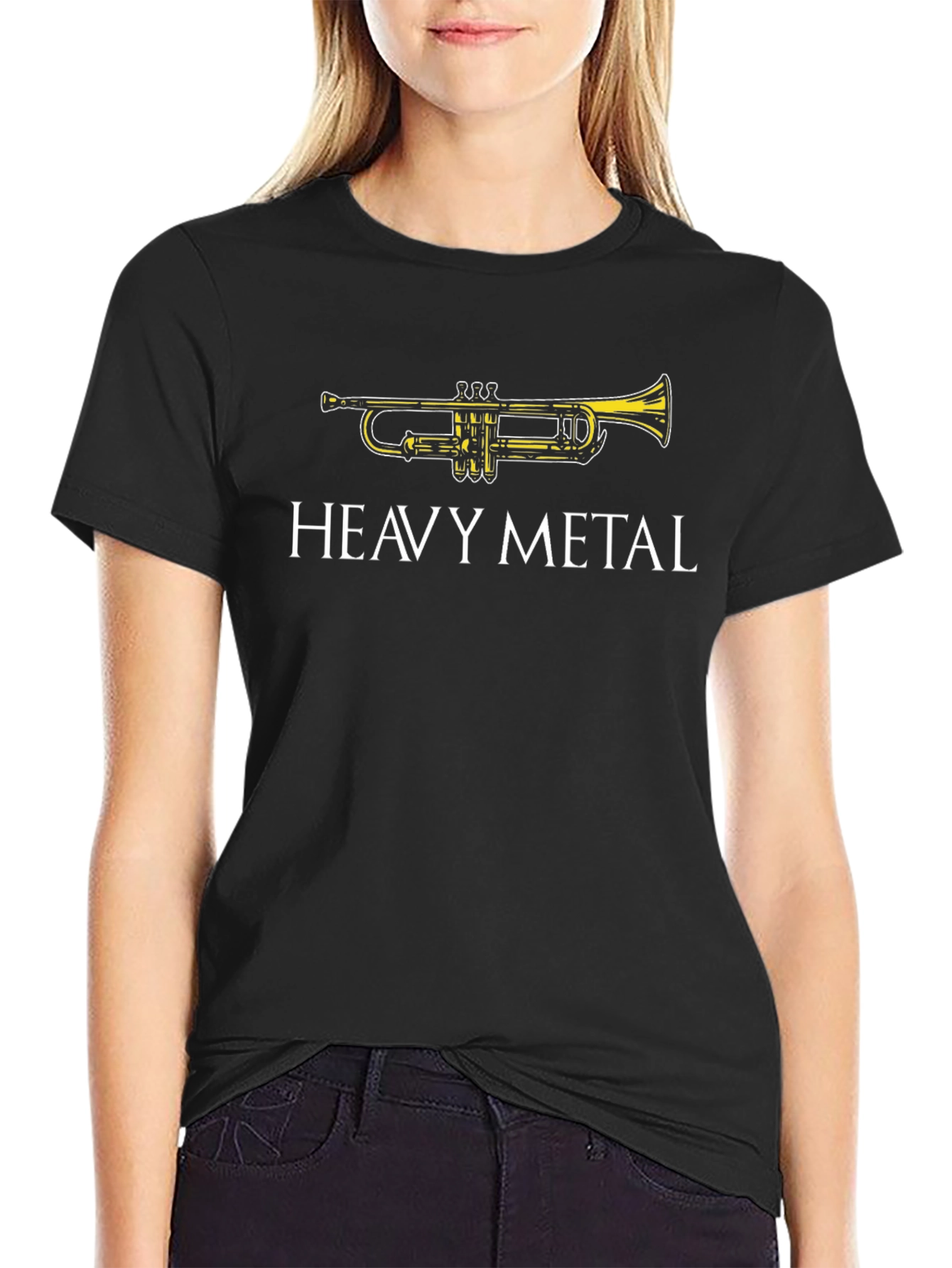 Heavy Metal Trumpet Graphic T-Shirt