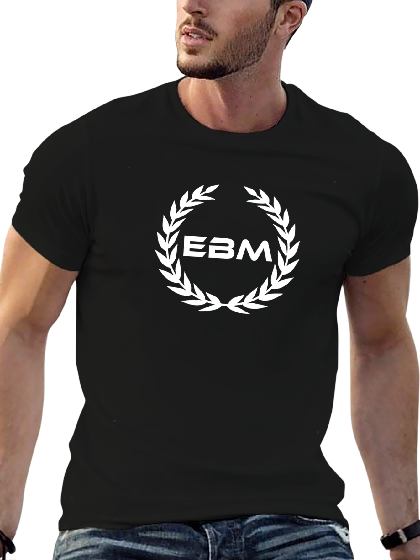 EBM Laurel Wreath Black T-Shirt