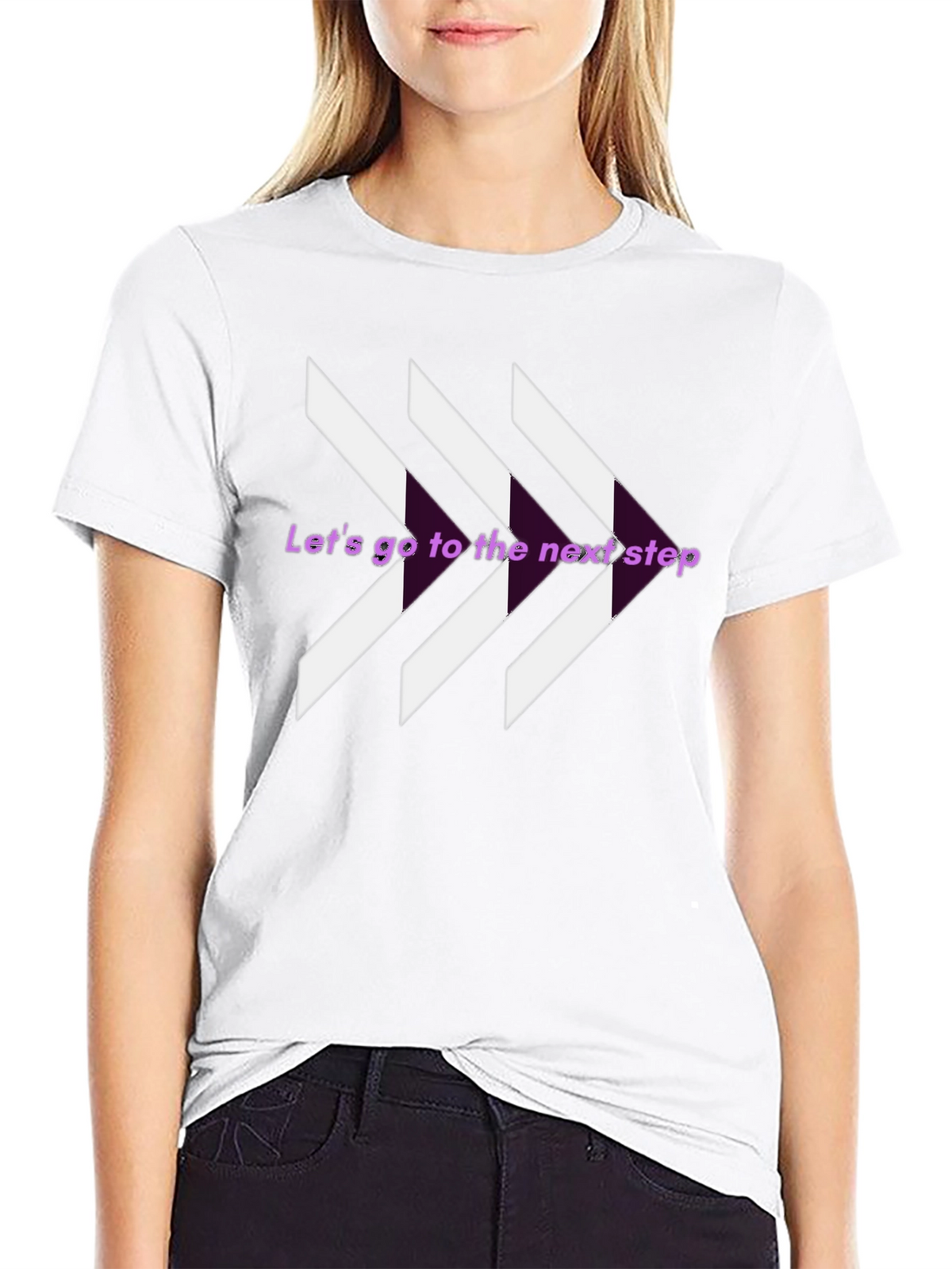 Next Step Graphic Tee - Stylish Arrow Design